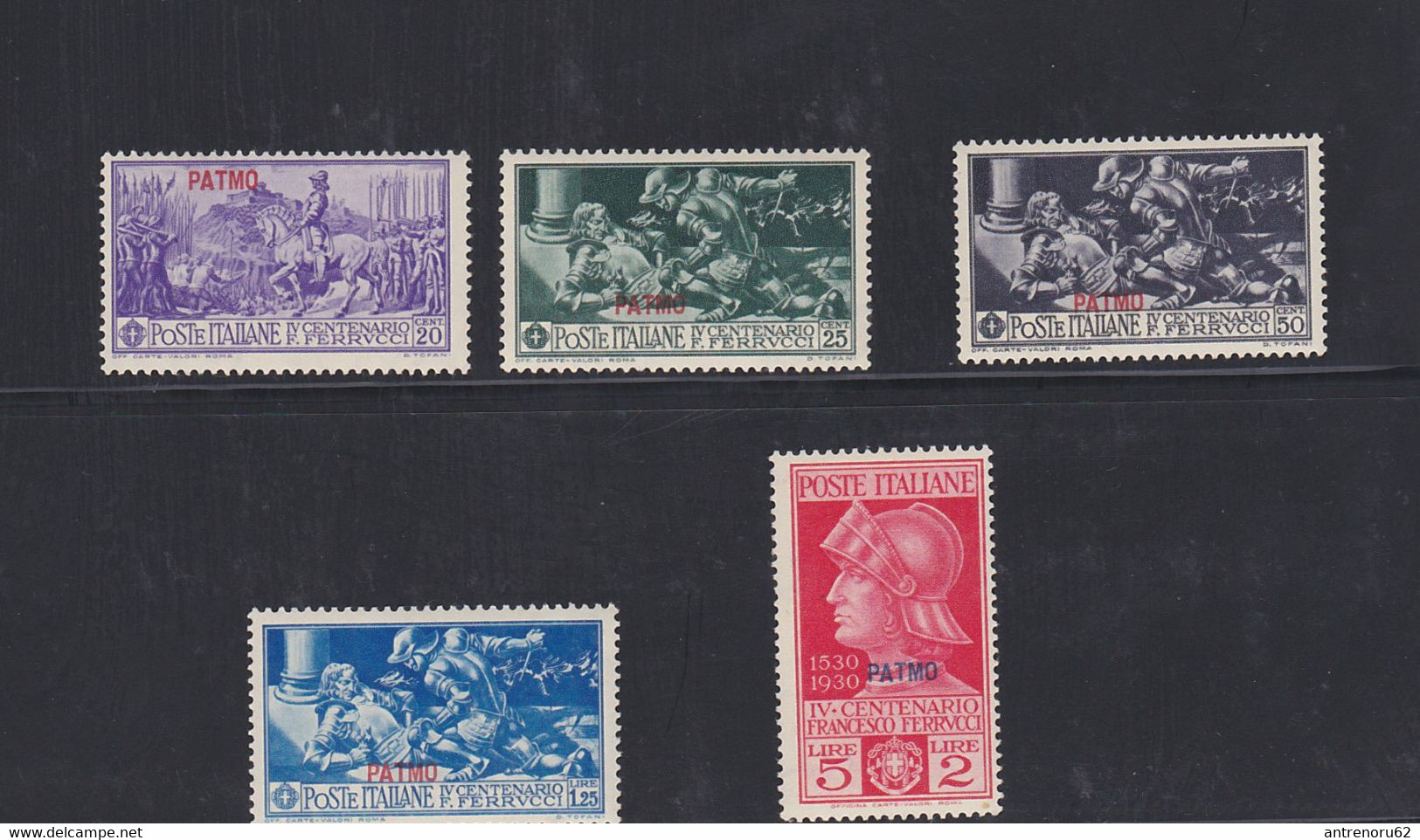 STAMPS-ITALY-1930-AEGEAN-PATMO-UNUSED-ORIGINAL GUM-SEE-SCAN - Egée (Patmo)