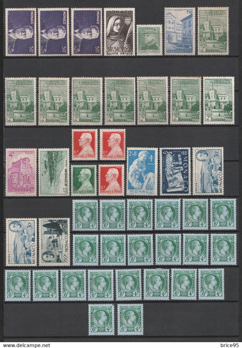 ⭐ Monaco - Lot De Timbres ⭐ - Lots & Serien