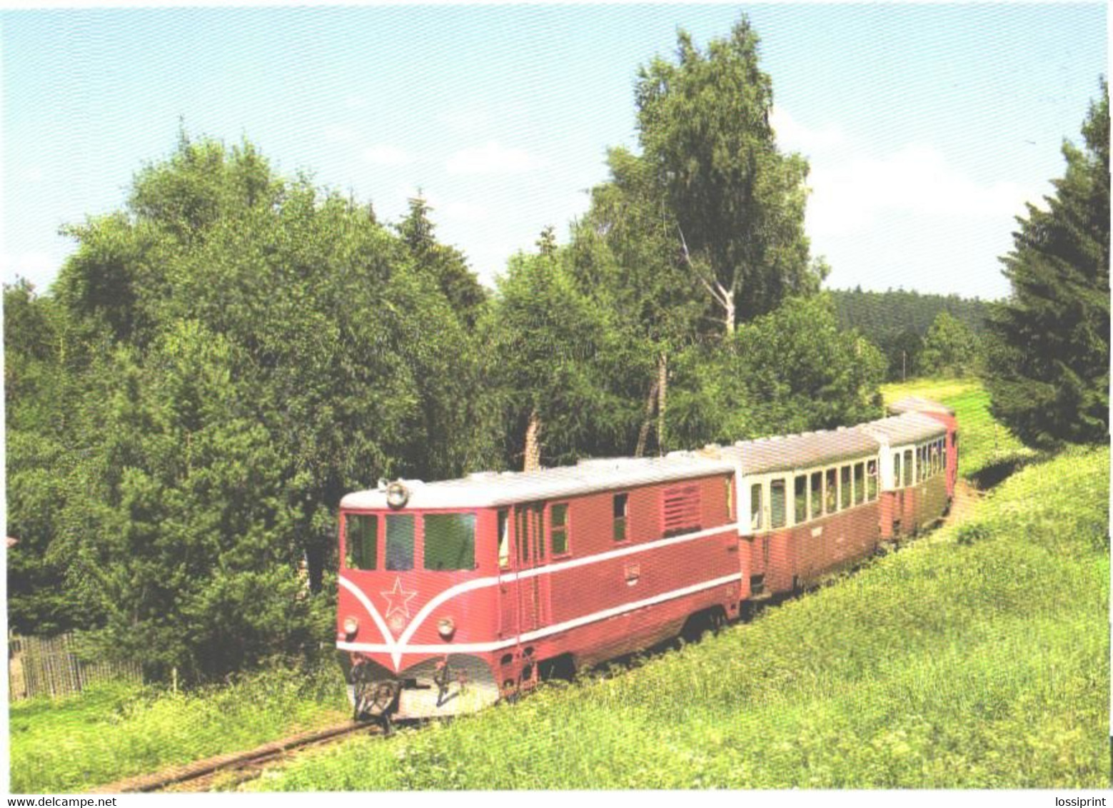 Czech:Locomotive T 47.006, Train - Treinen