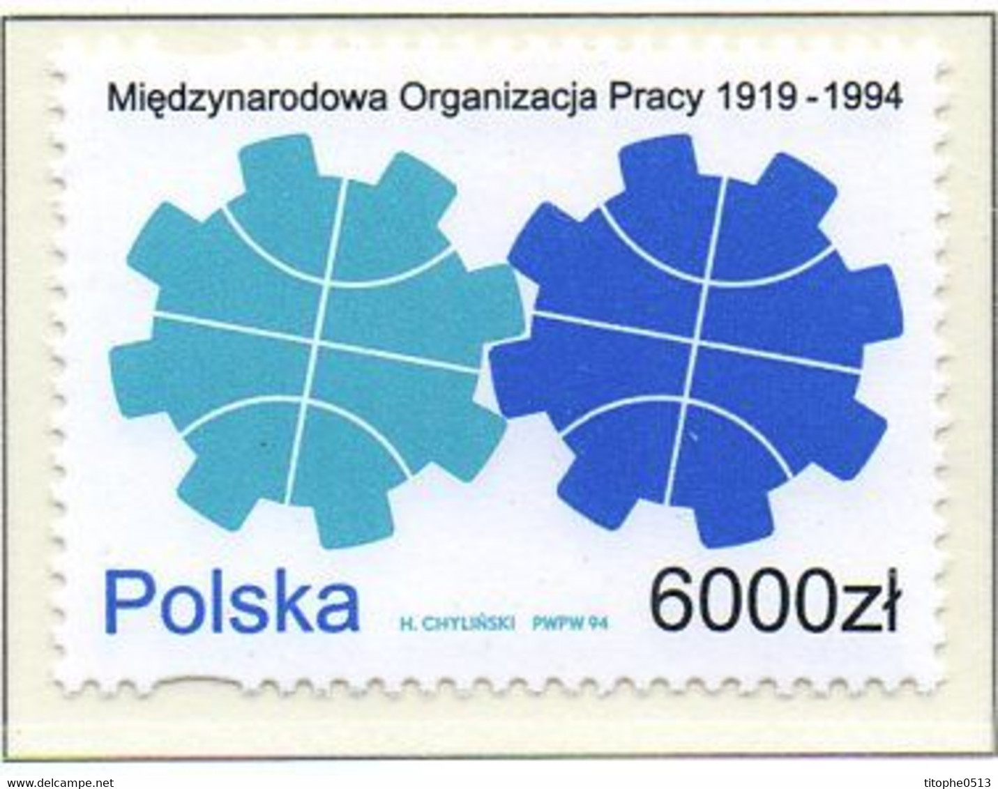 POLOGNE. N°3283 De 1994. OIT. - OIT