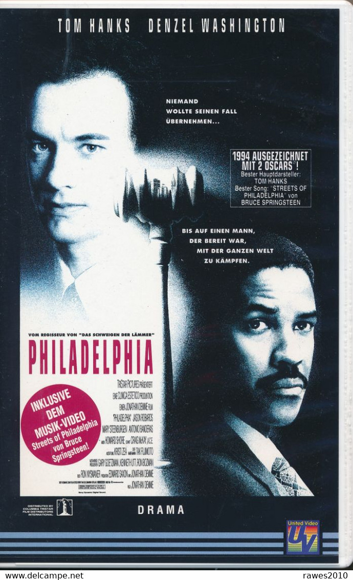 Video : Philadelphia Mit Tom Hanks Und Denzel Washington 1994 - Policíacos