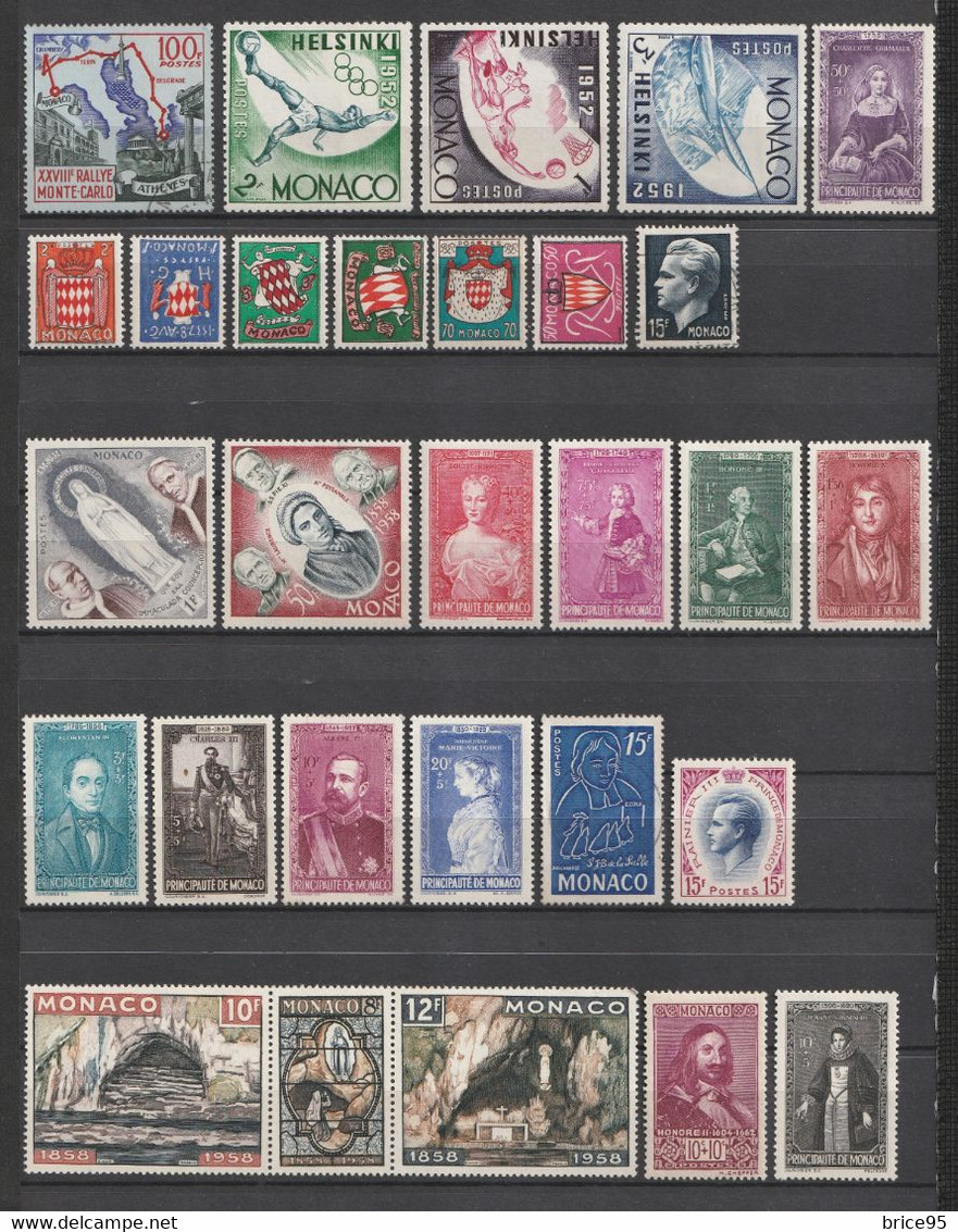 ⭐ Monaco - Lot De Timbres ⭐ - Verzamelingen & Reeksen