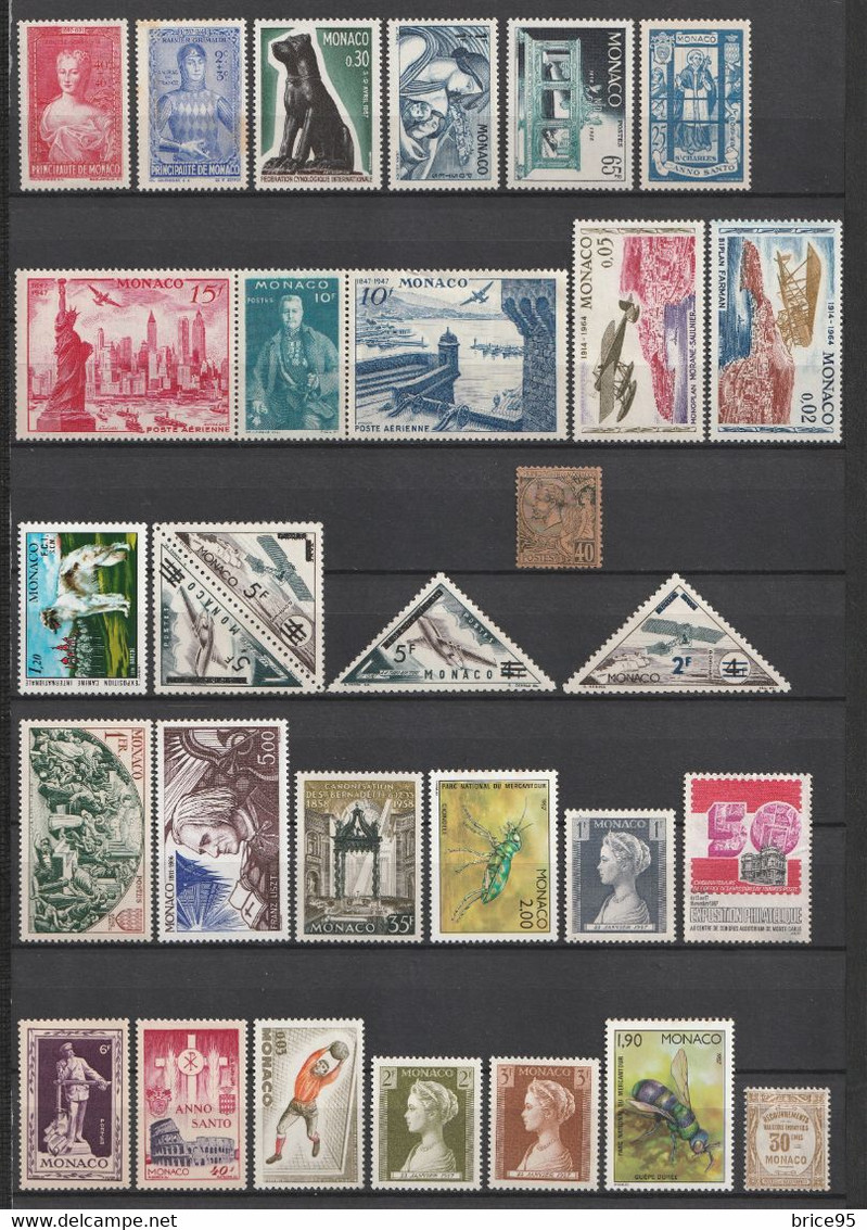 ⭐ Monaco - Lot De Timbres ⭐ - Collections, Lots & Séries