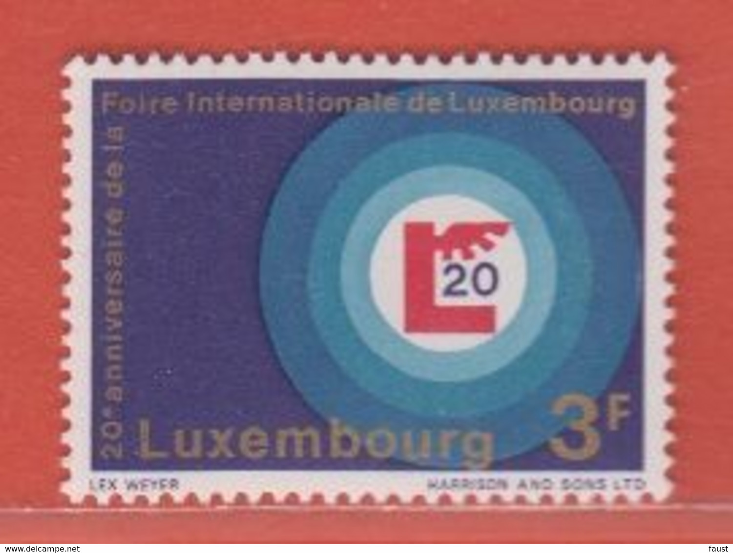 1968 ** Luxemburg (sans Charn., MNH, Postfrisch)  Yv  722		Mi  774 - Sonstige & Ohne Zuordnung