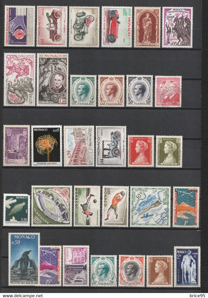 ⭐ Monaco - Lot De Timbres ⭐ - Lots & Serien