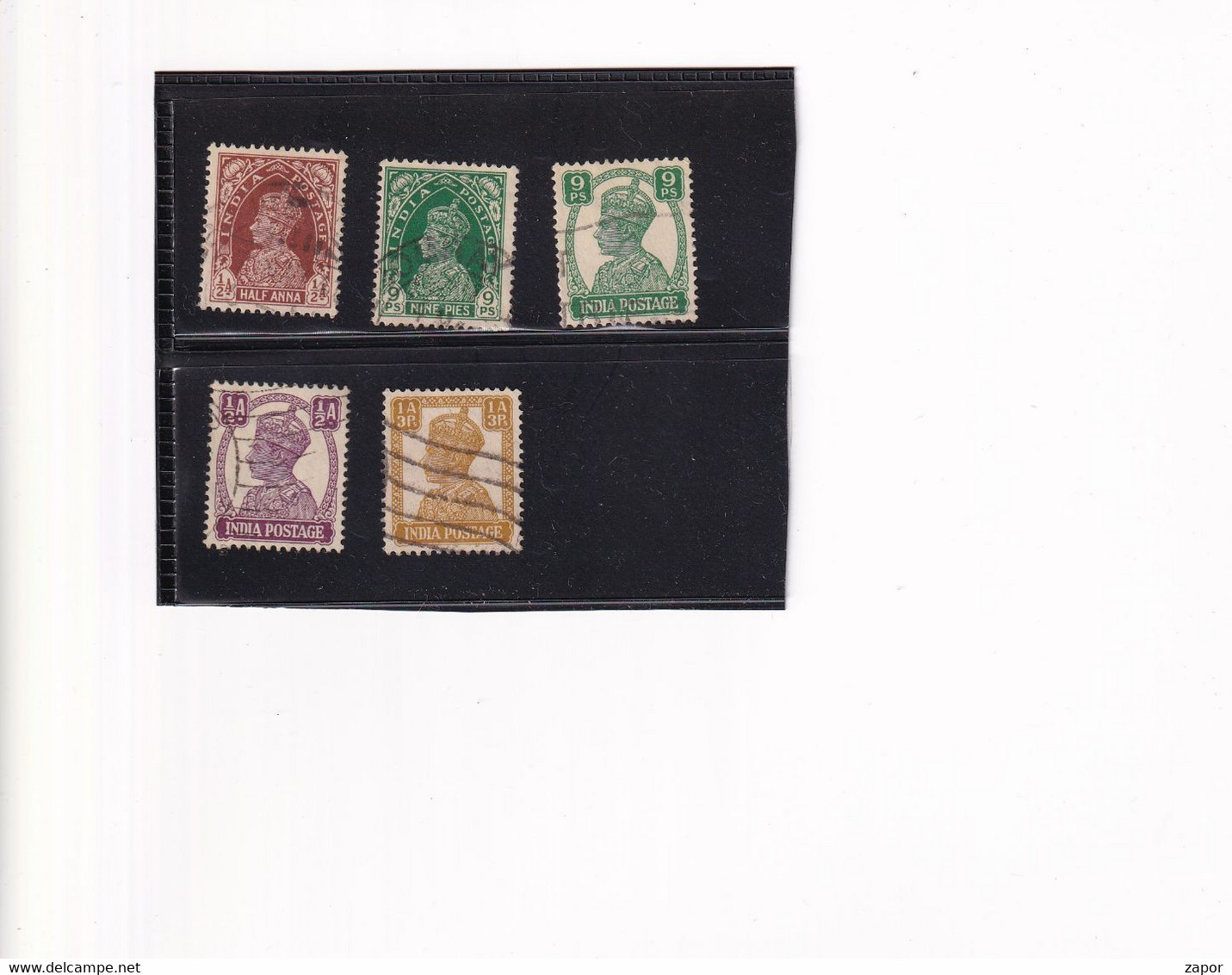 5 Post Stamps Of India - Collections, Lots & Series