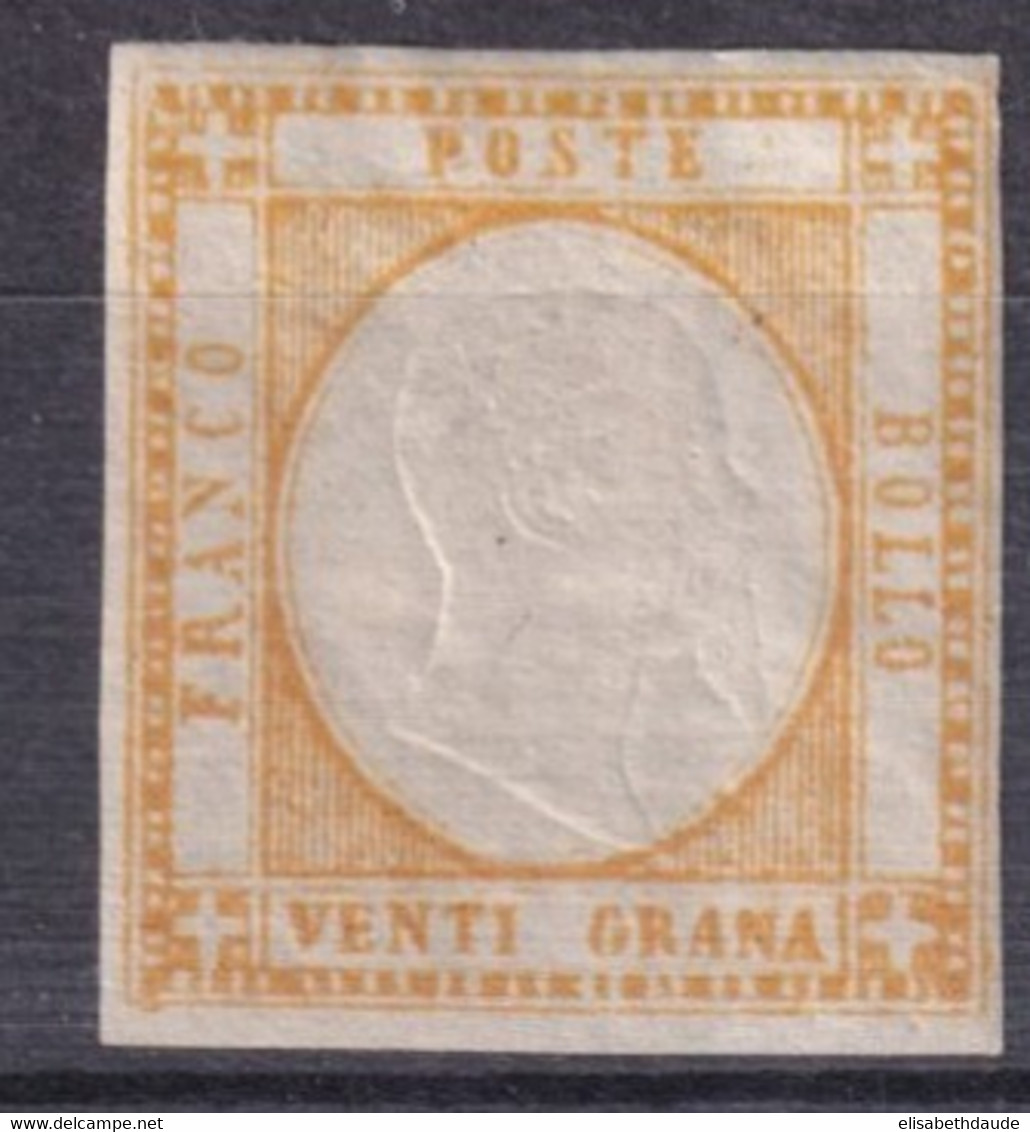 ITALIE / DEUX-SICILES - 1861 - YVERT N°16 (*) SANS GOMME - COTE = 400 EUR. - Naples