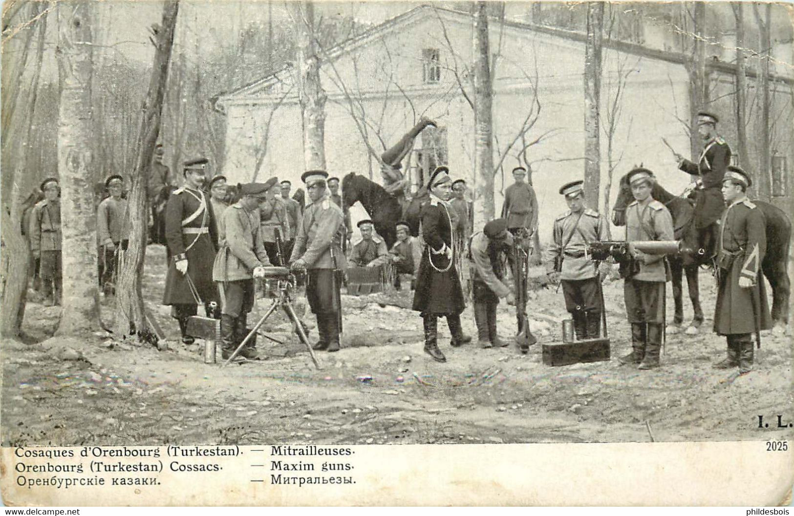 GUERRE EUROPEENNE 1914  Cosaques D'Orenbourg Tukestan  Edition LAPINA - War Cemeteries