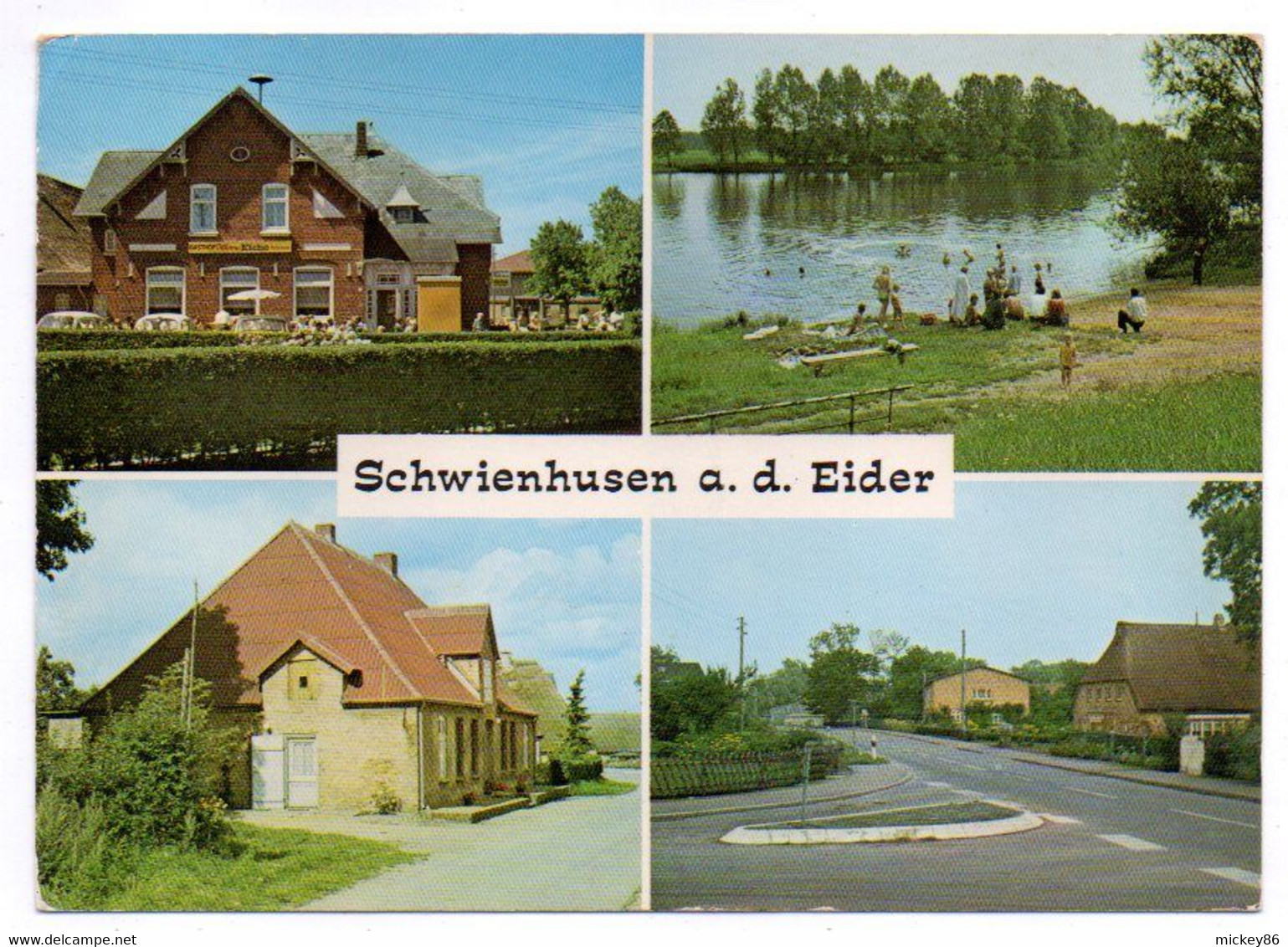 Allemagne--SCHWIENHUSEN A.d Eider --1988-- Multivues...timbre...cachet  .......à Saisir - Otros & Sin Clasificación