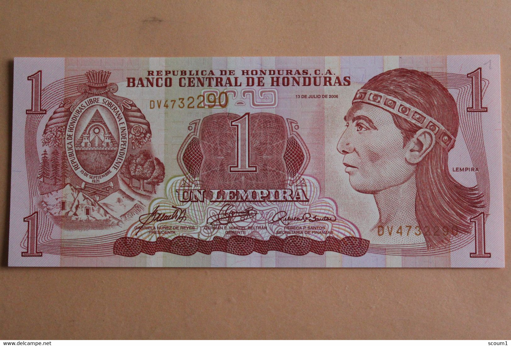 Billet 1 Lempira - Honduras