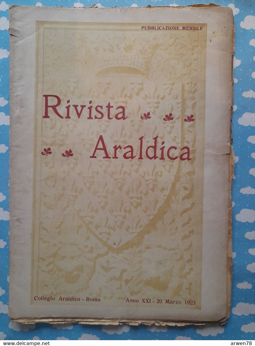 Rivista Araldica Généalogie Héraldique Lusignan Au Portugal Voir Sommaire 1923 - Textos Científicos