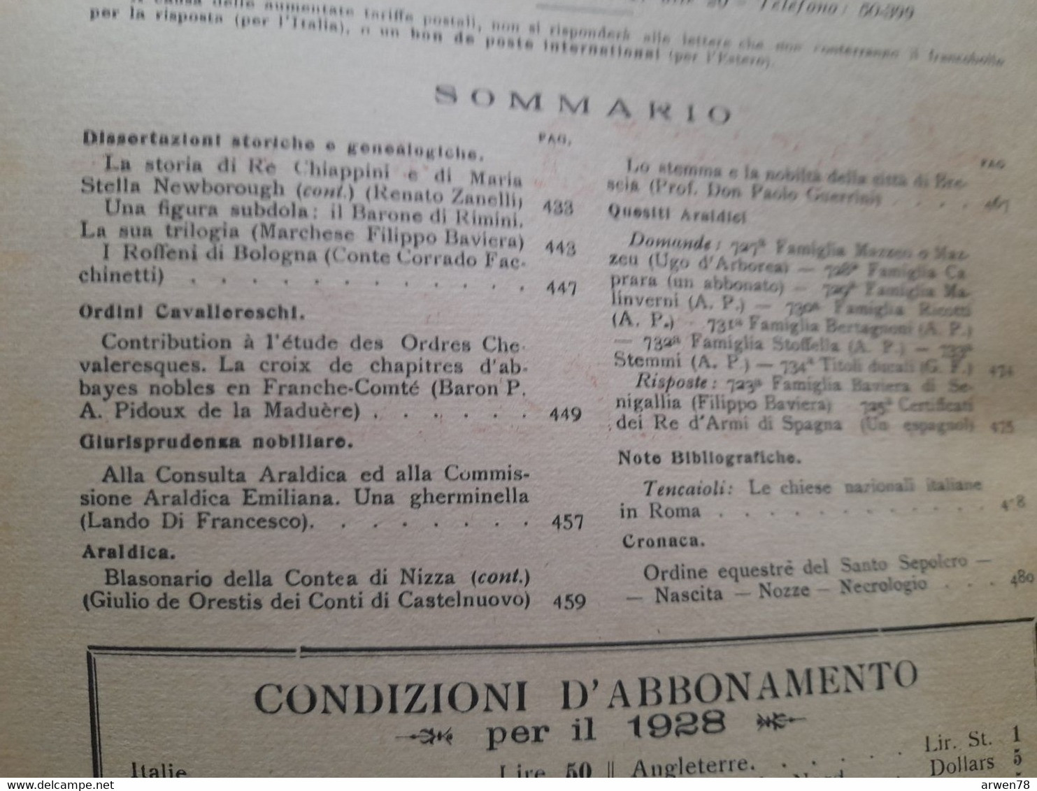 Rivista Araldica Généalogie Héraldique Abbayes Nobles En Franche Comté  Voir Sommaire 1928 - Scientific Texts