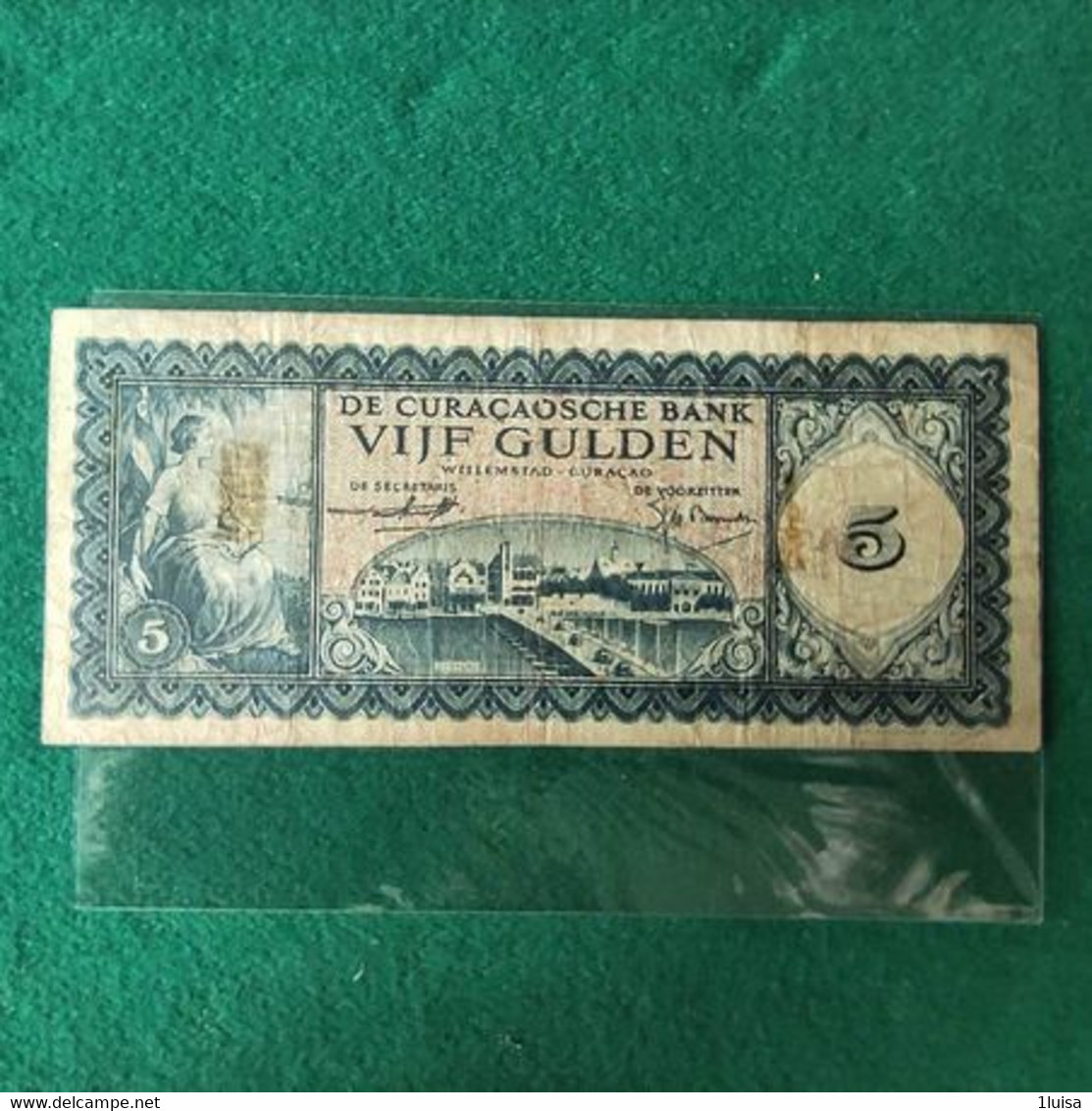 CURACAO 5 GULDEN 1958 - Niederländische Antillen (...-1986)