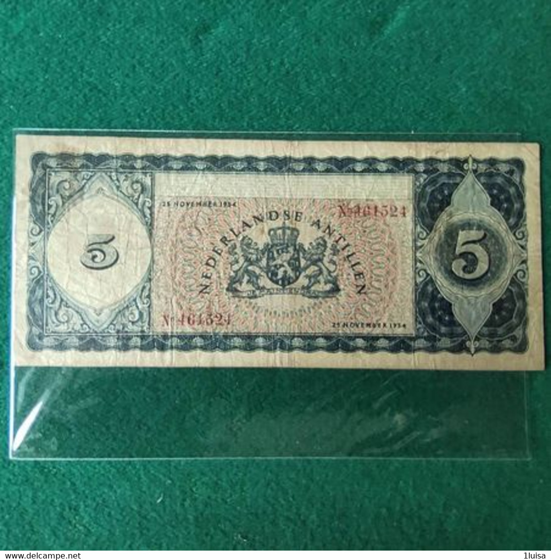 CURACAO 5 GULDEN 1958 - Netherlands Antilles (...-1986)