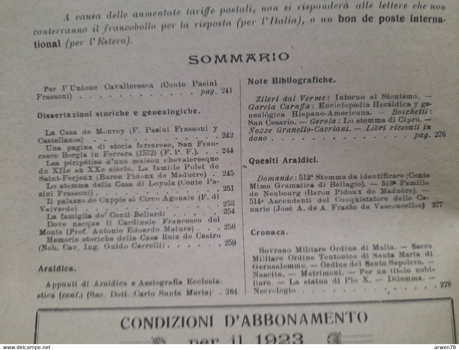 Rivista Araldica Généalogie Héraldique La Famille Polet De Saint Ferjeux 1923 - Scientific Texts
