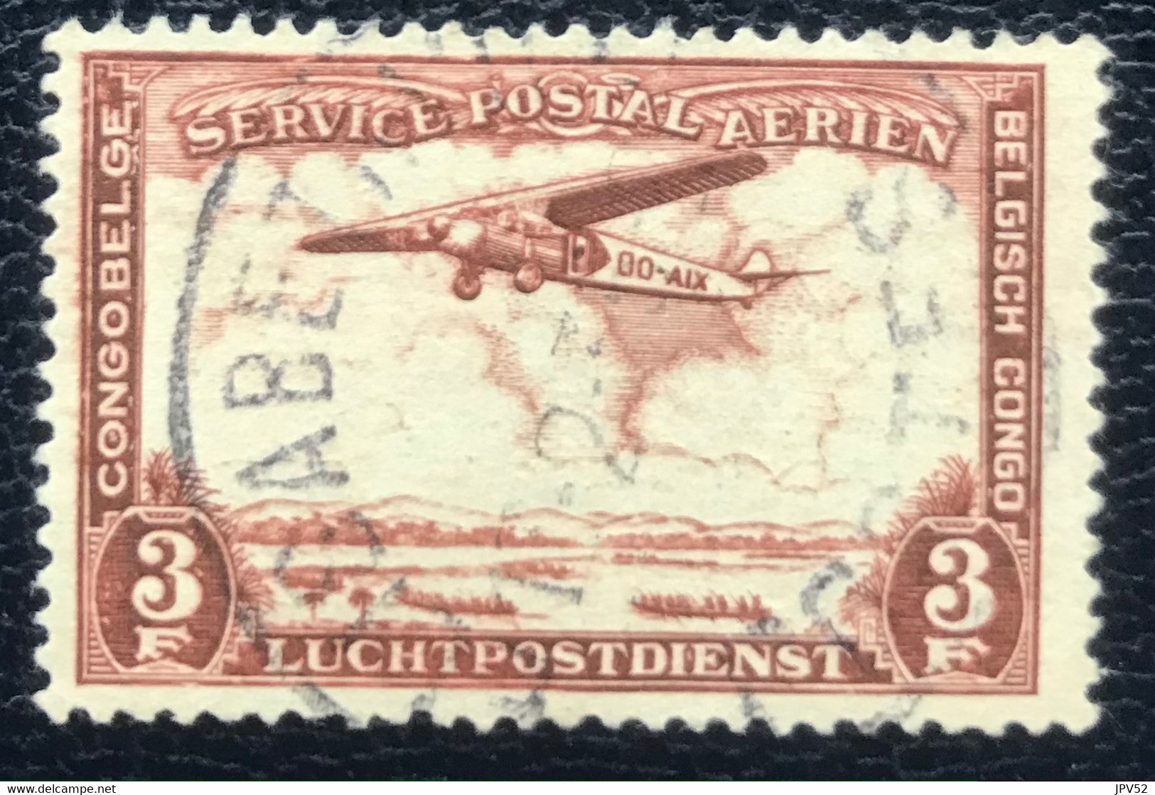 Belgisch Congo - Congo Belge - C3/36 - (°)used - 1934 - Michel 150 - Landschap Met Vliegtuig - Oblitérés