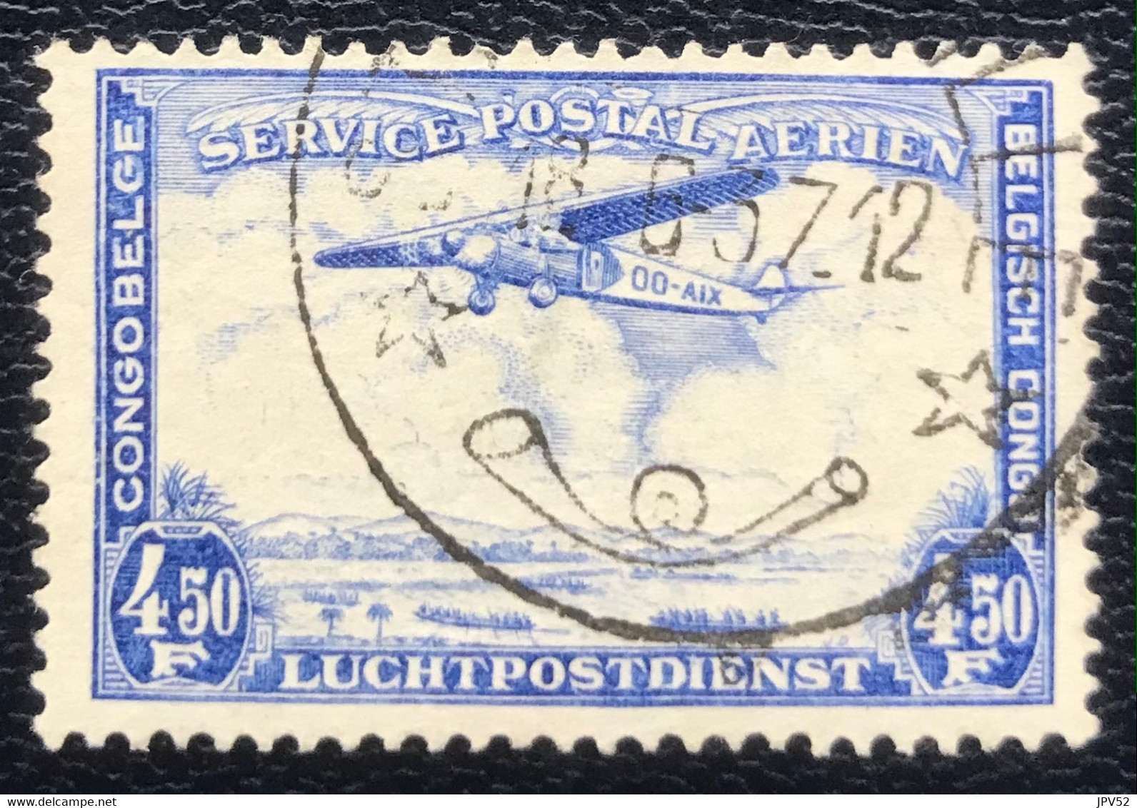 Belgisch Congo - Congo Belge - C3/36 - (°)used - 1934 - Michel 151 - Landschap Met Vliegtuig - Oblitérés