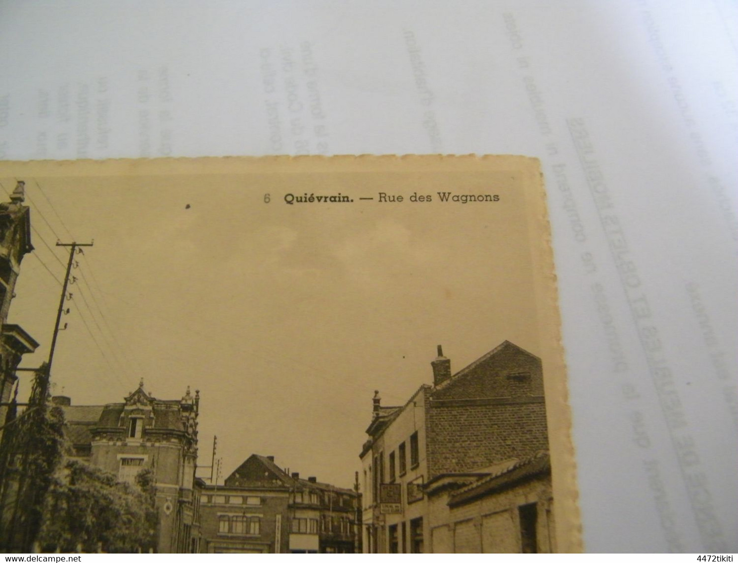 CPA - Belgique - Quiévrain - Rue Des Wagnons - La Maison Du Bon Porte Plume Et Du Bon Crayon - 1950 - SUP  (GB 64) - Quiévrain