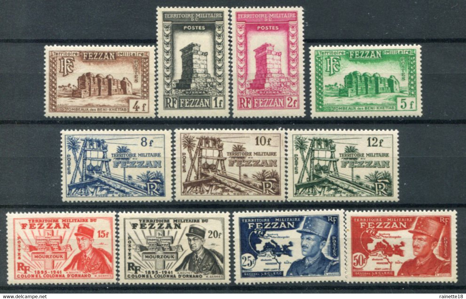 Fezzan        43/53  ** - Unused Stamps