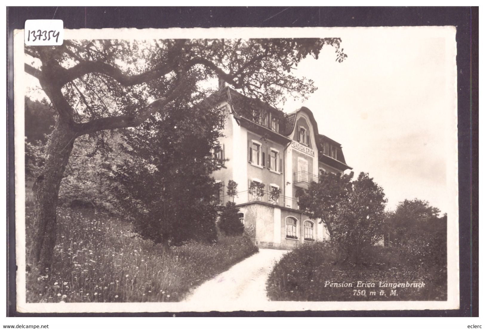 LANGENBRUCK - PENSION ERICA - B ( PETIT PLI D'ANGLE ) - Langenbruck