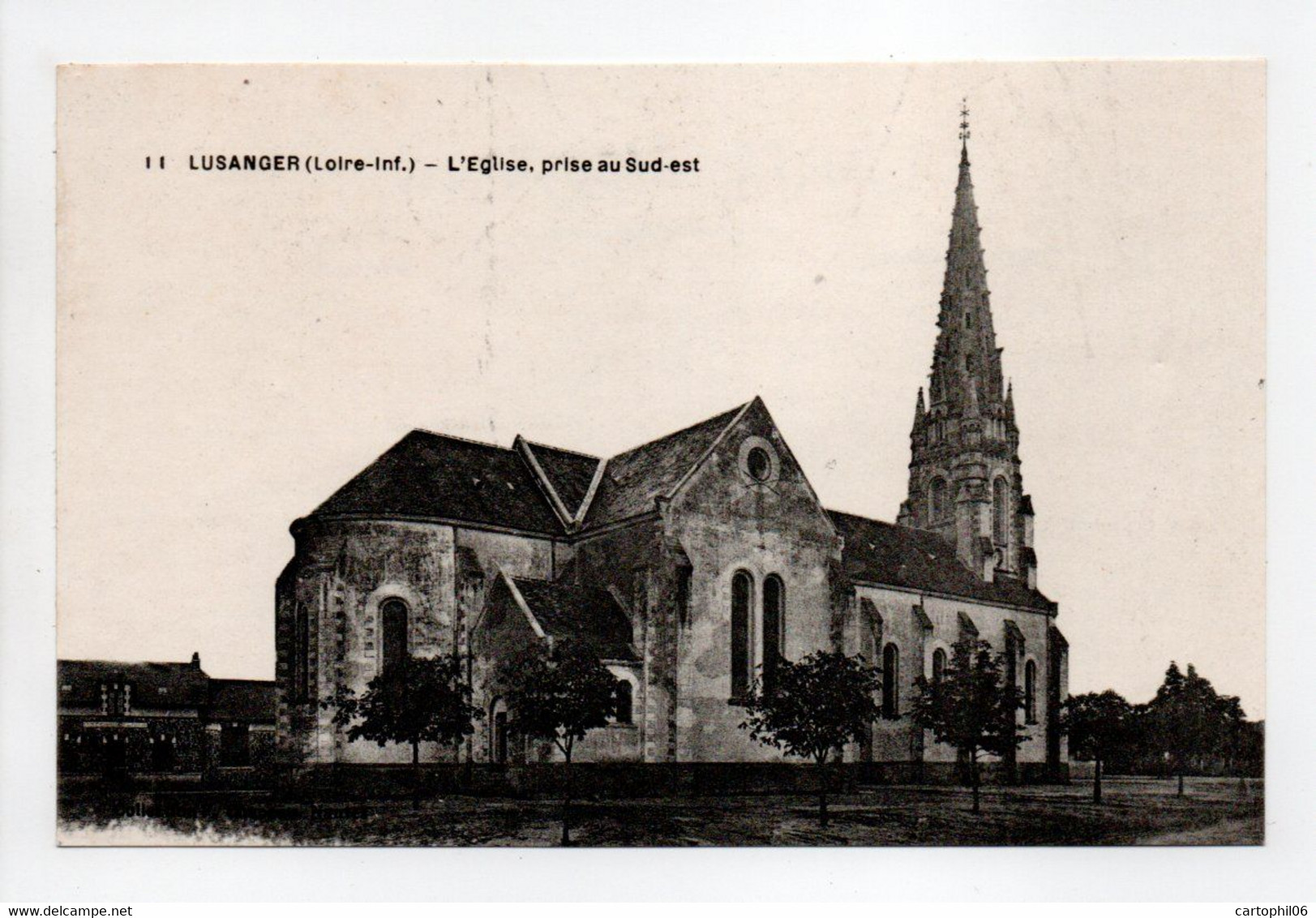 - CPA LUSANGER (44) - L'Eglise, Prise Au Sud-est - Collection Chapeau N° 11 - - Sonstige & Ohne Zuordnung