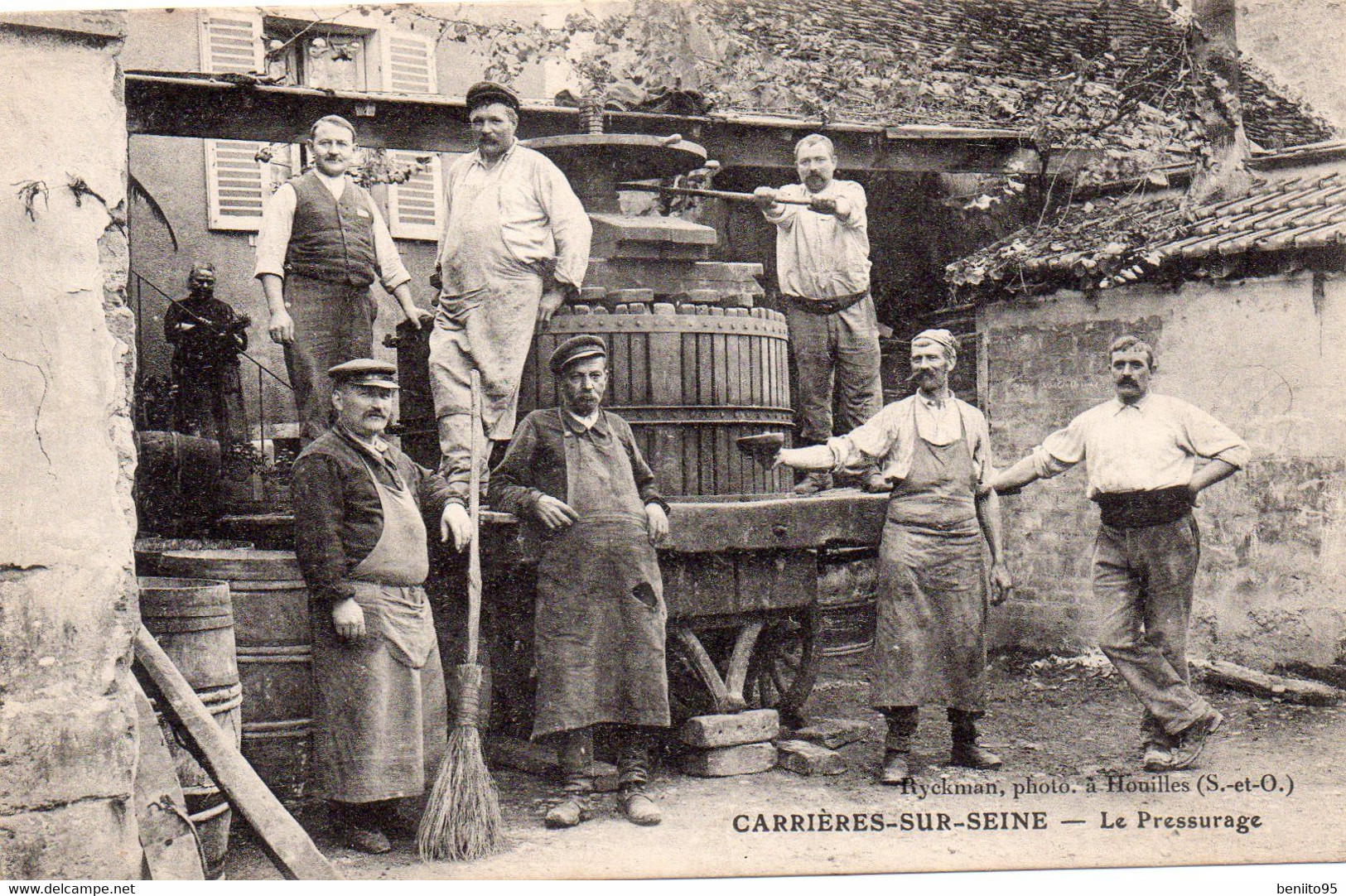 CPA De CARRIERES Sur SEINE - Le Pressurage. - Carrières-sur-Seine