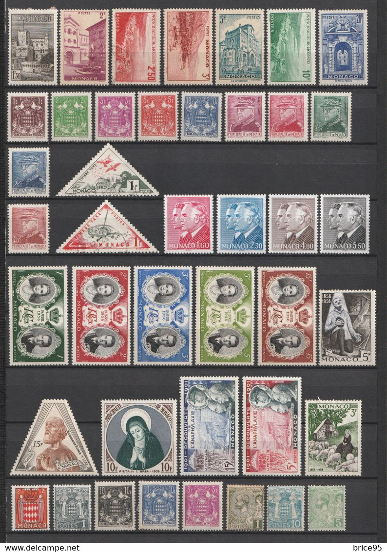 ⭐ Monaco - Lot De Timbres ⭐ - Colecciones & Series