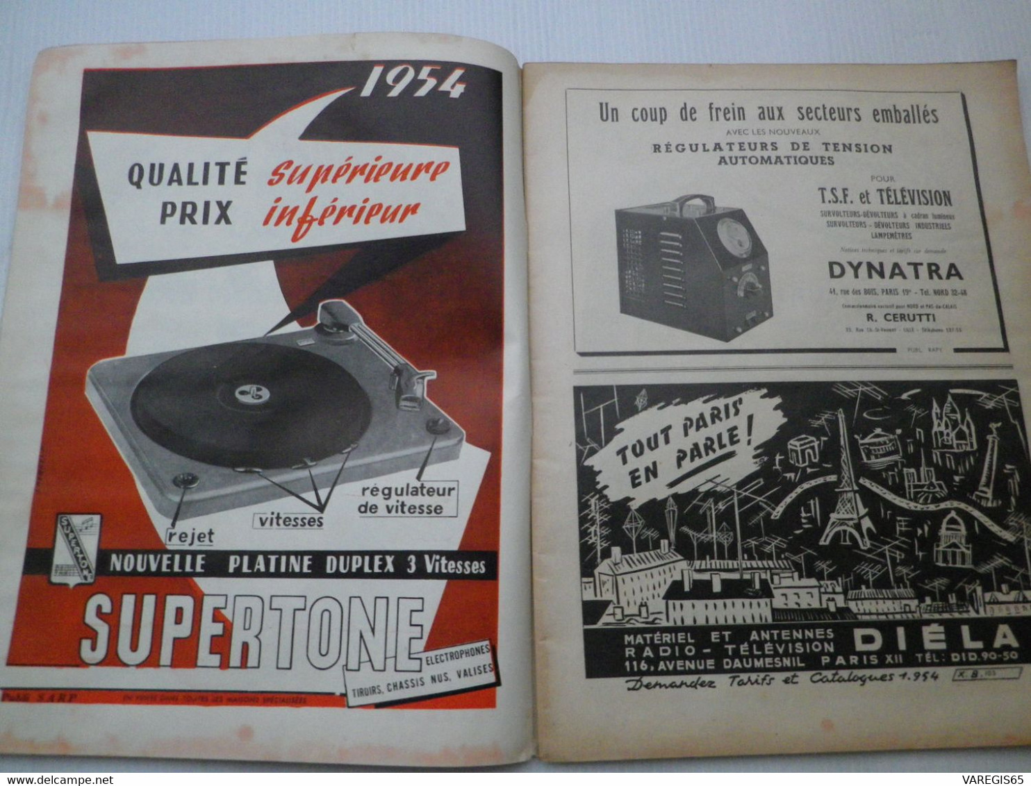 TSF ET TV - N° 302 DECEMBRE 1953 - REVUE MENSUELLE - ETUDE DU SYMPHONIA 54 ET DU RECEPTEUR DE TELEVISION OCEANIC 819 - Audio-Visual