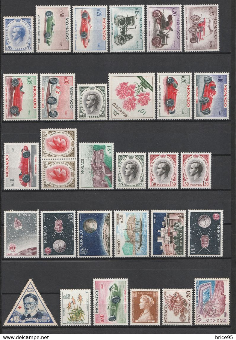 ⭐ Monaco - Lot De Timbres ⭐ - Collections, Lots & Séries