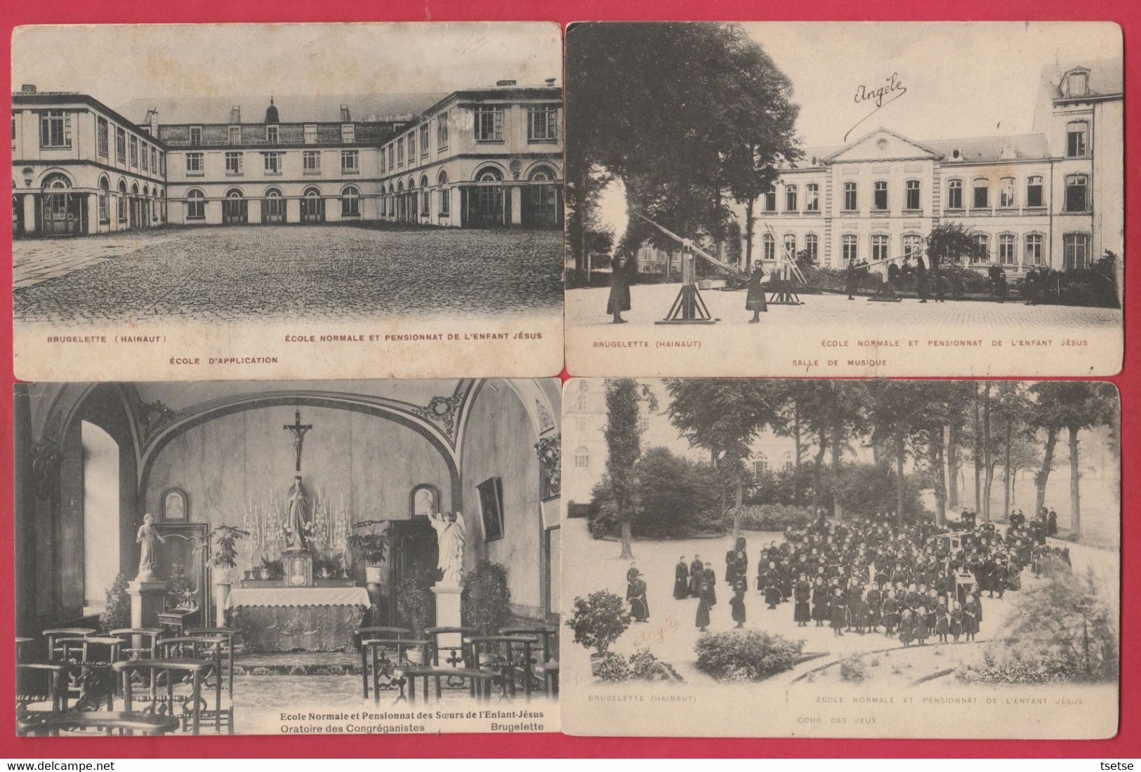 Brugelette -Ecole Normale Et Pensionnat De L'Enfant Jésus - 4 Cartes Postale ( Voir Verso ) - Brugelette