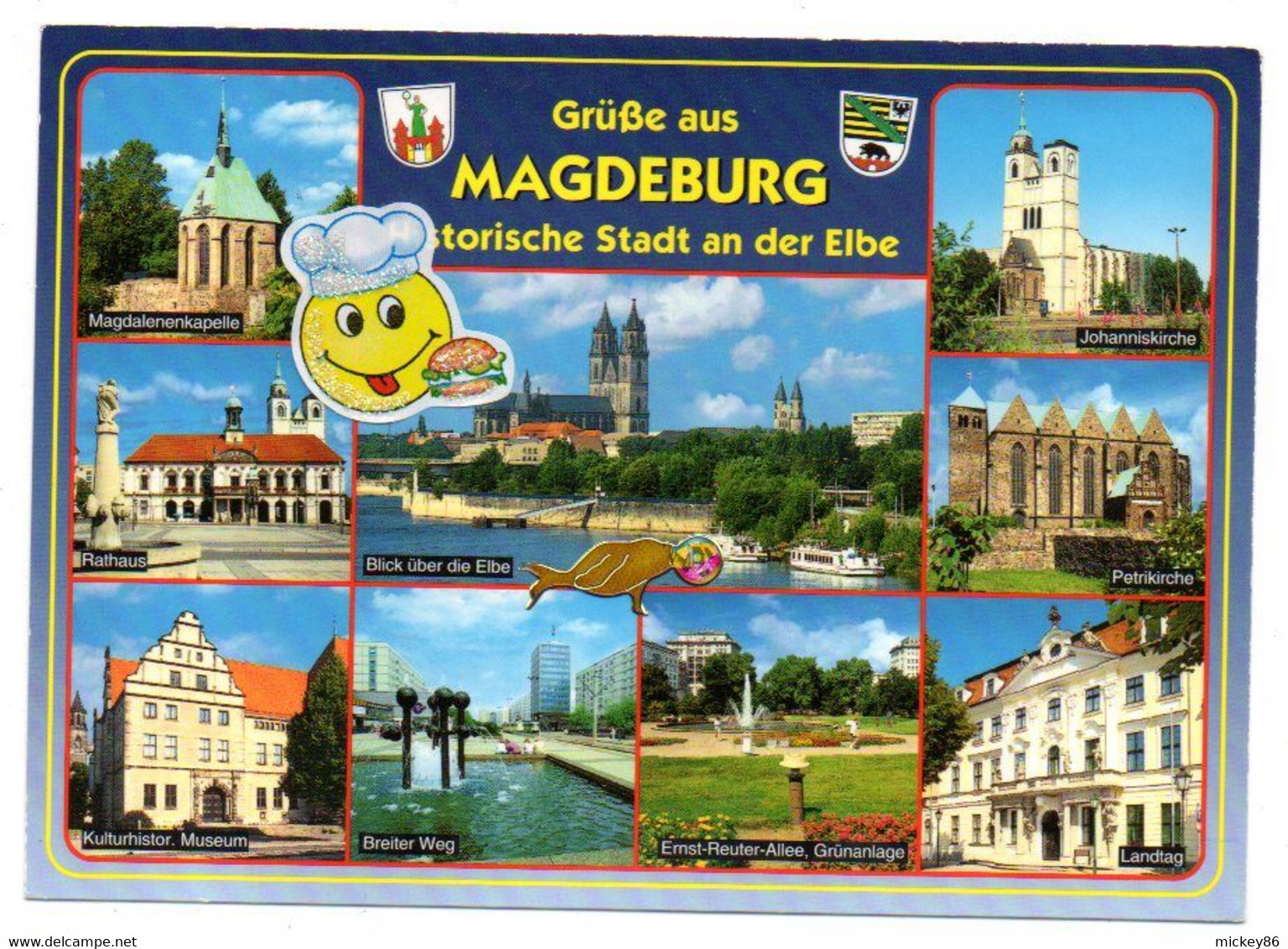 Allemagne-- MAGDEBURG --2003 -- Multivues.... Timbre .........cachet  .......à Saisir - Maagdenburg