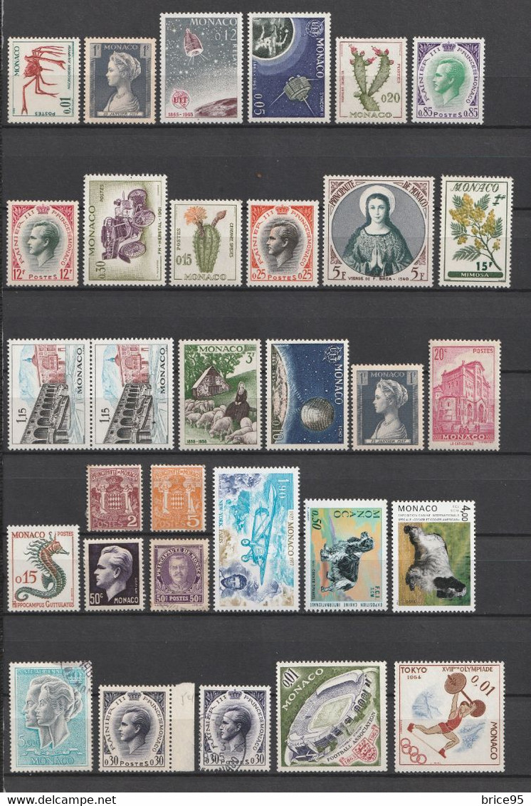 ⭐ Monaco - Lot De Timbres ⭐ - Collections, Lots & Séries