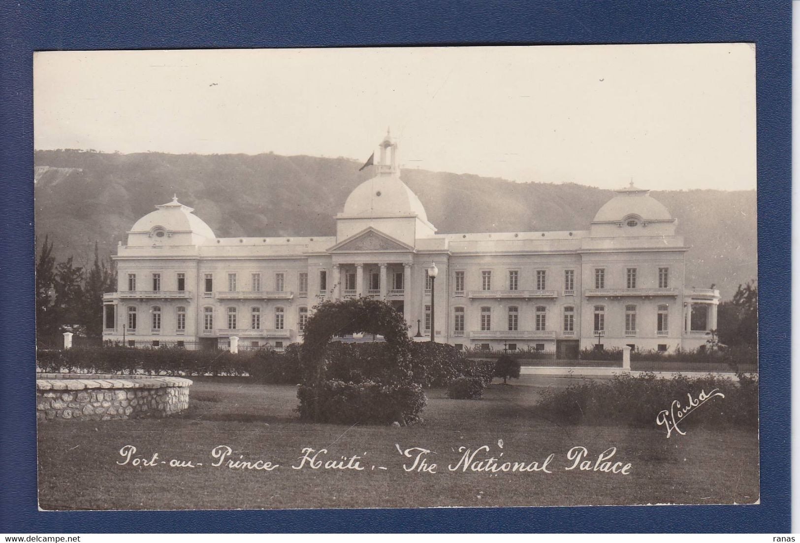 CPA Haïti Antilles Carte Photo écrite Port Au Prince - Haïti