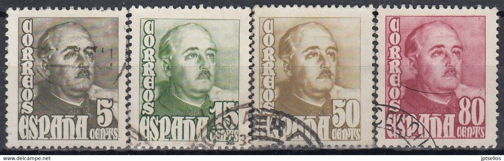 ESPAÑA 1948-1954 Nº 1020/23 USADO (REF. 02) - Used Stamps