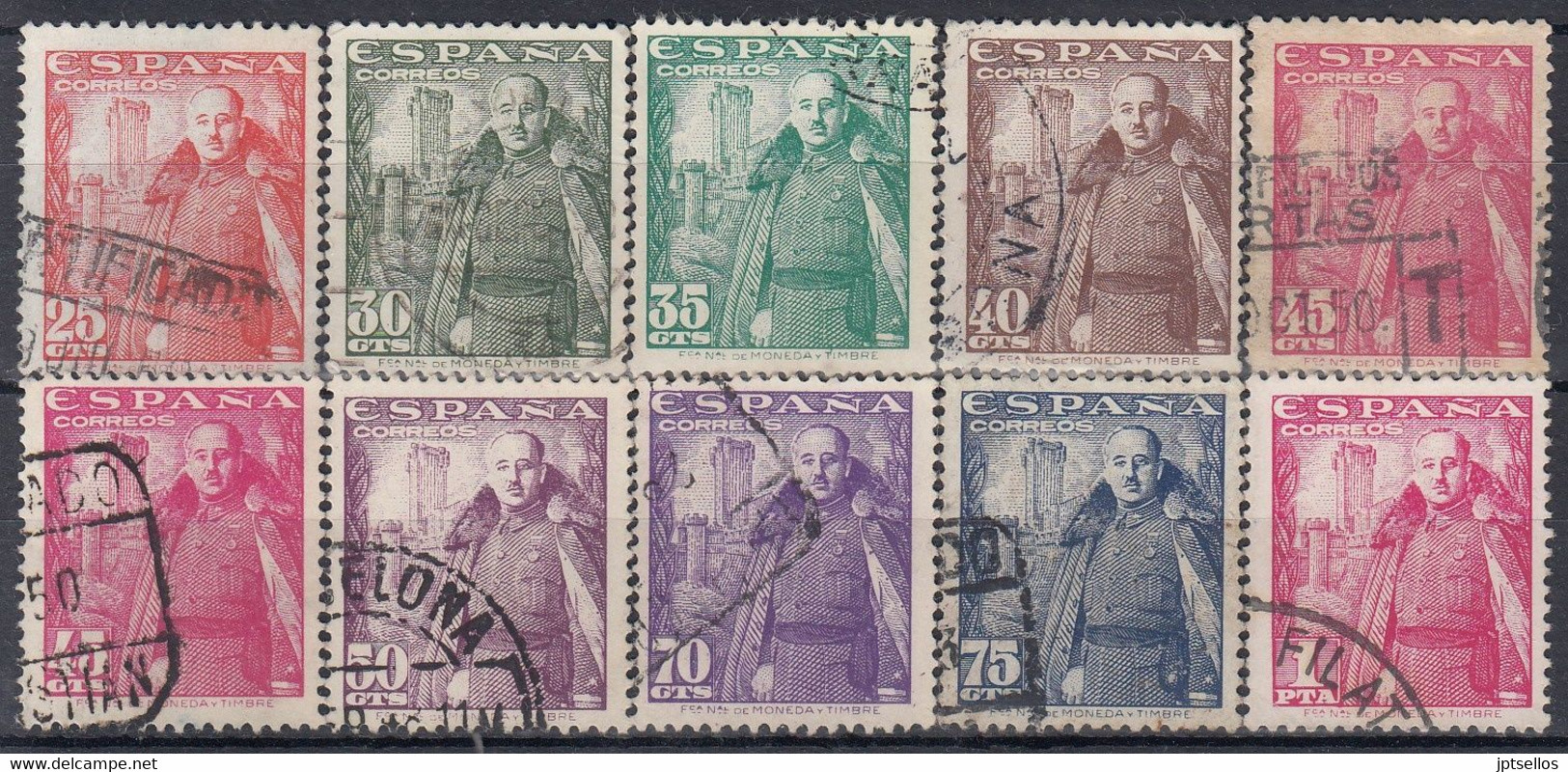 ESPAÑA 1948-1954 EDIFIL Nº 1024/1032 USADO REF.02 - Used Stamps