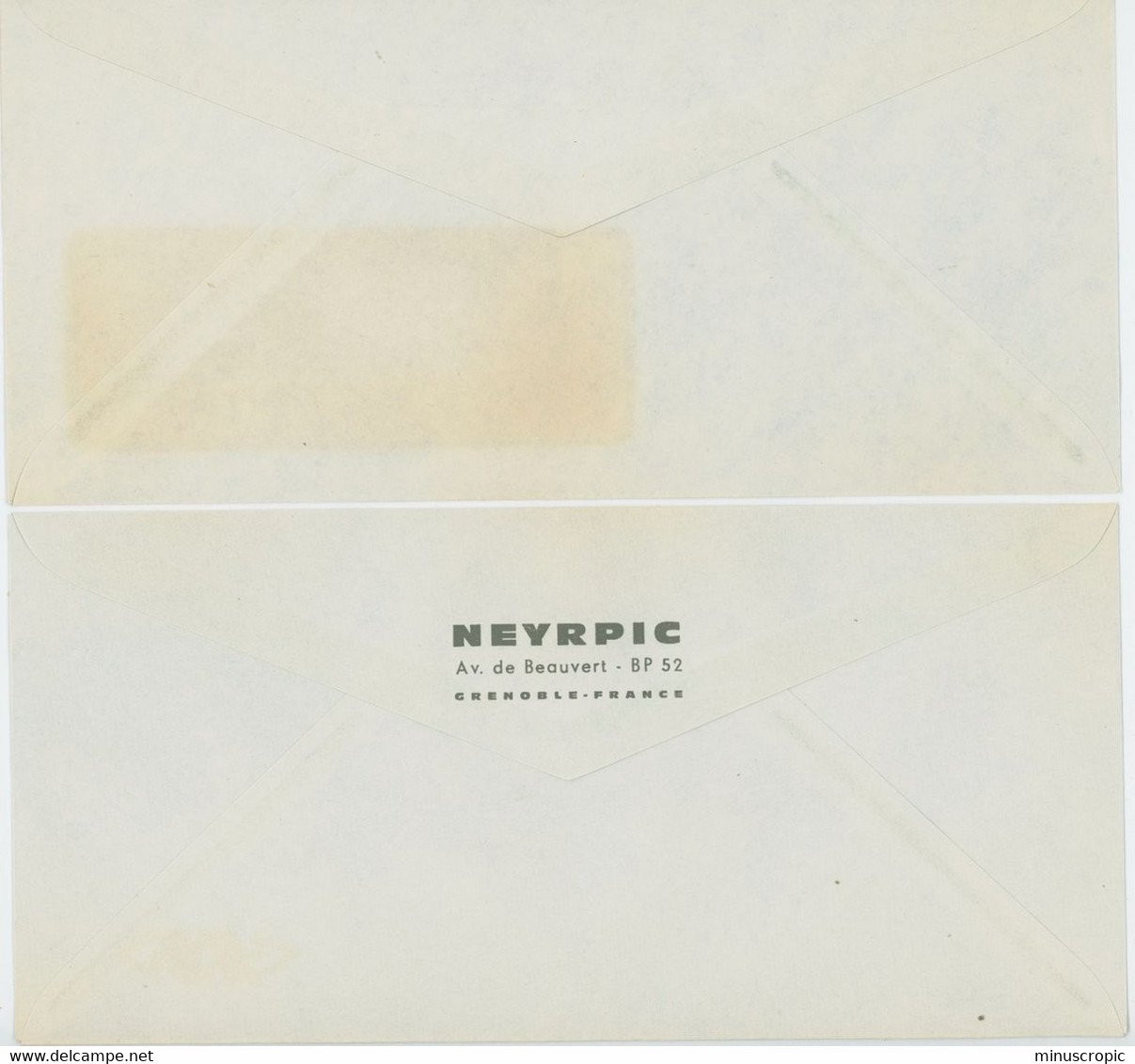 Un Lot De 2 Enveloppes NEYRPIC - Grenoble - 1950 - ...