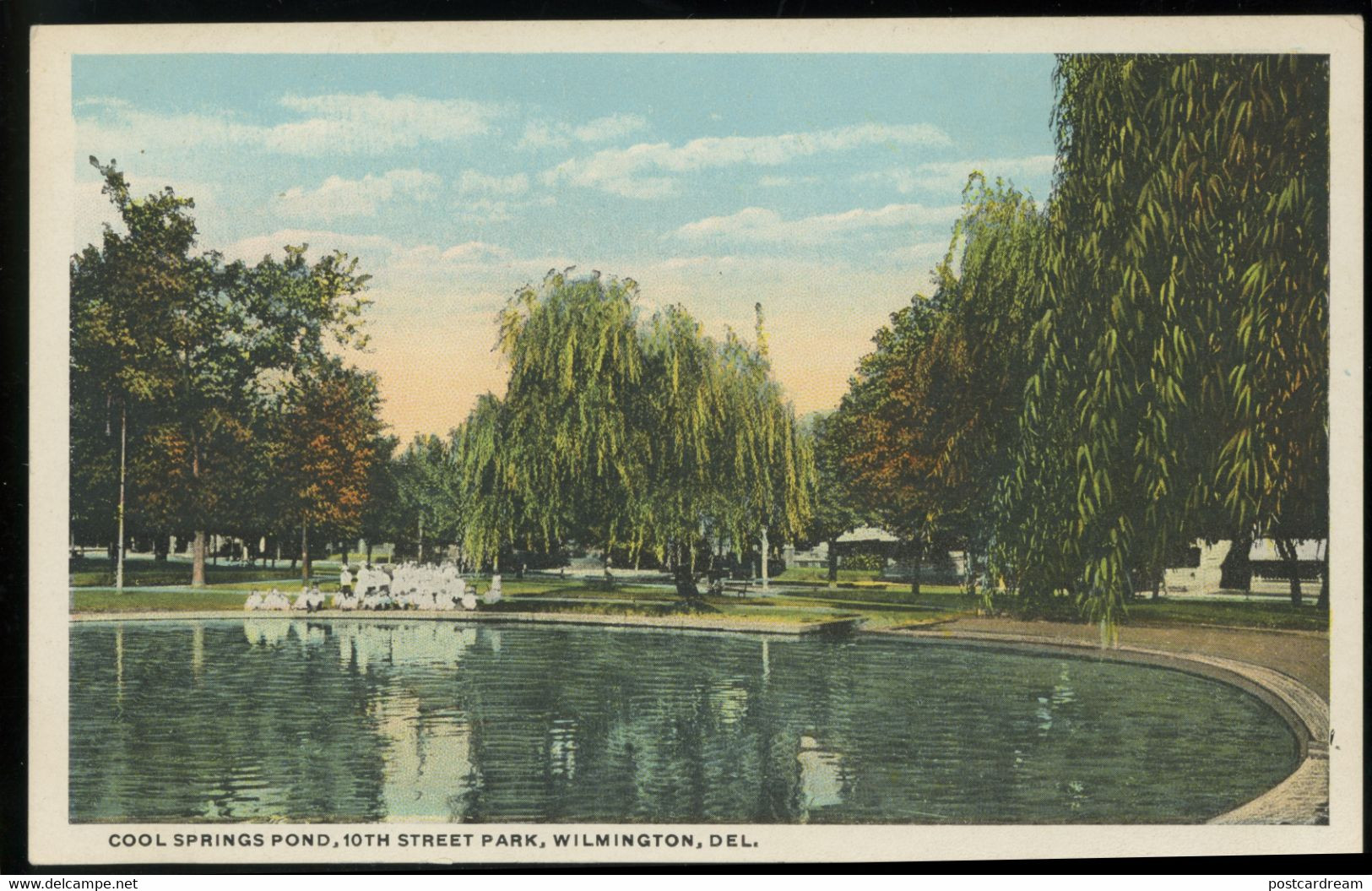 Cool Springs Pond Wilmington De Delaware C1915 Vintage Postcard - Wilmington