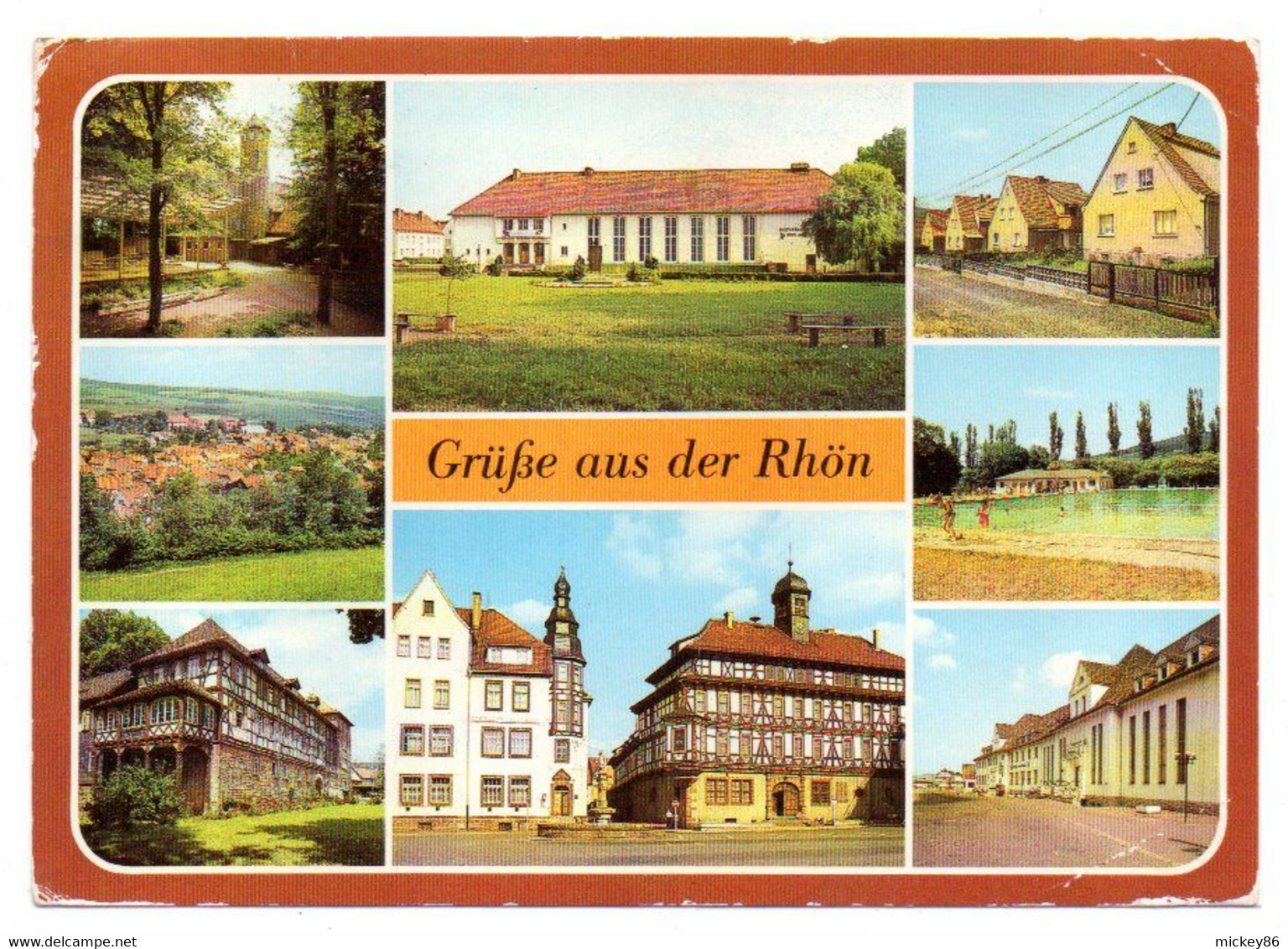 Allemagne-- BAD SALZUNGEN -1988 - Gruss Aus Der Rhôn--multivues.... Timbre..cachet......à Saisir - Bad Salzungen