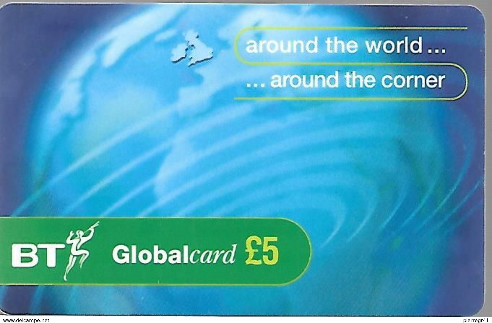CARTE-PREPAYEE-GB-BT Global 5£--Exp21/11/02 -Gratté-Plastic Epais-TBE-RARE - BT Cartes Mondiales (Prépayées)