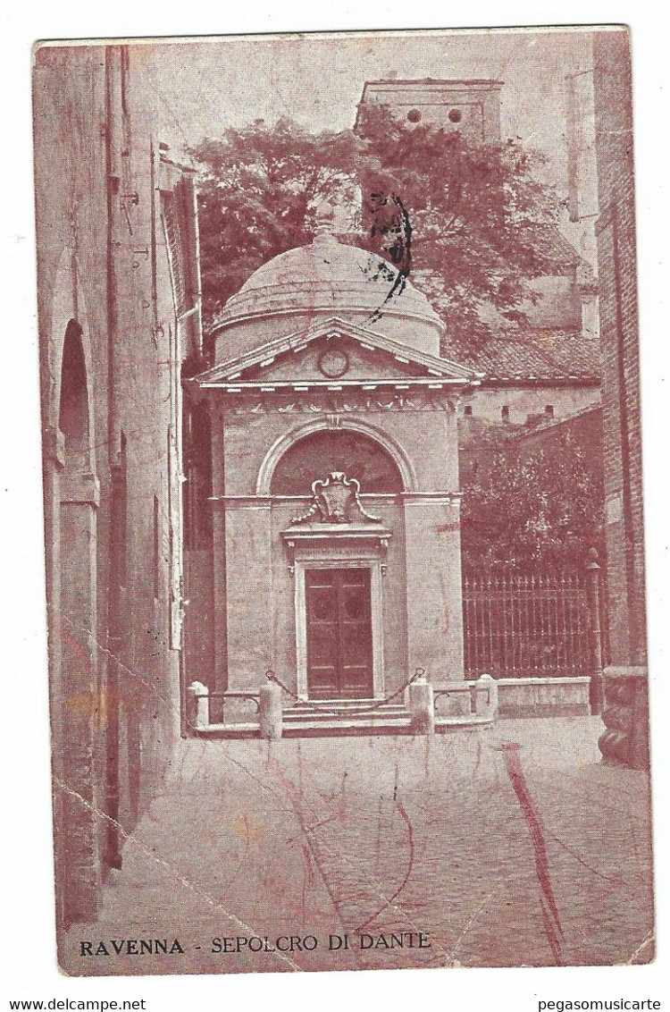 12.338 - RAVENNA - SEPOLCRO DI DANTE - 1911 - Ravenna