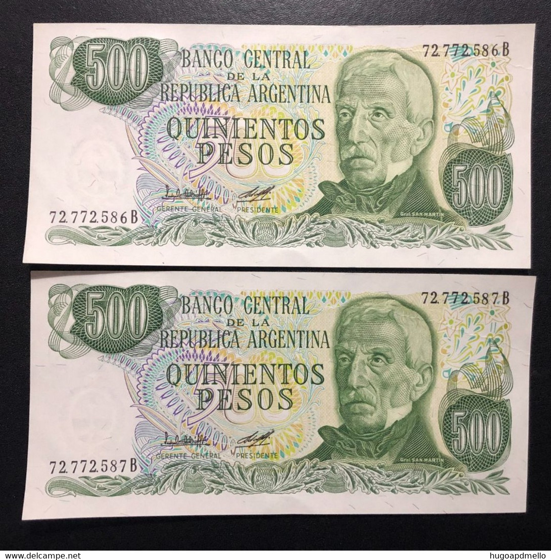 ARGENTINA, 2 X Uncirculated Banknotes, « 500 PESOS » - Andere - Azië