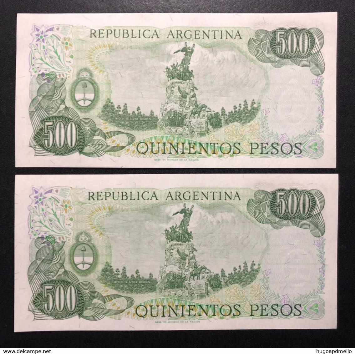 ARGENTINA, 2 X Uncirculated Banknotes, « 500 PESOS » - Other - Asia