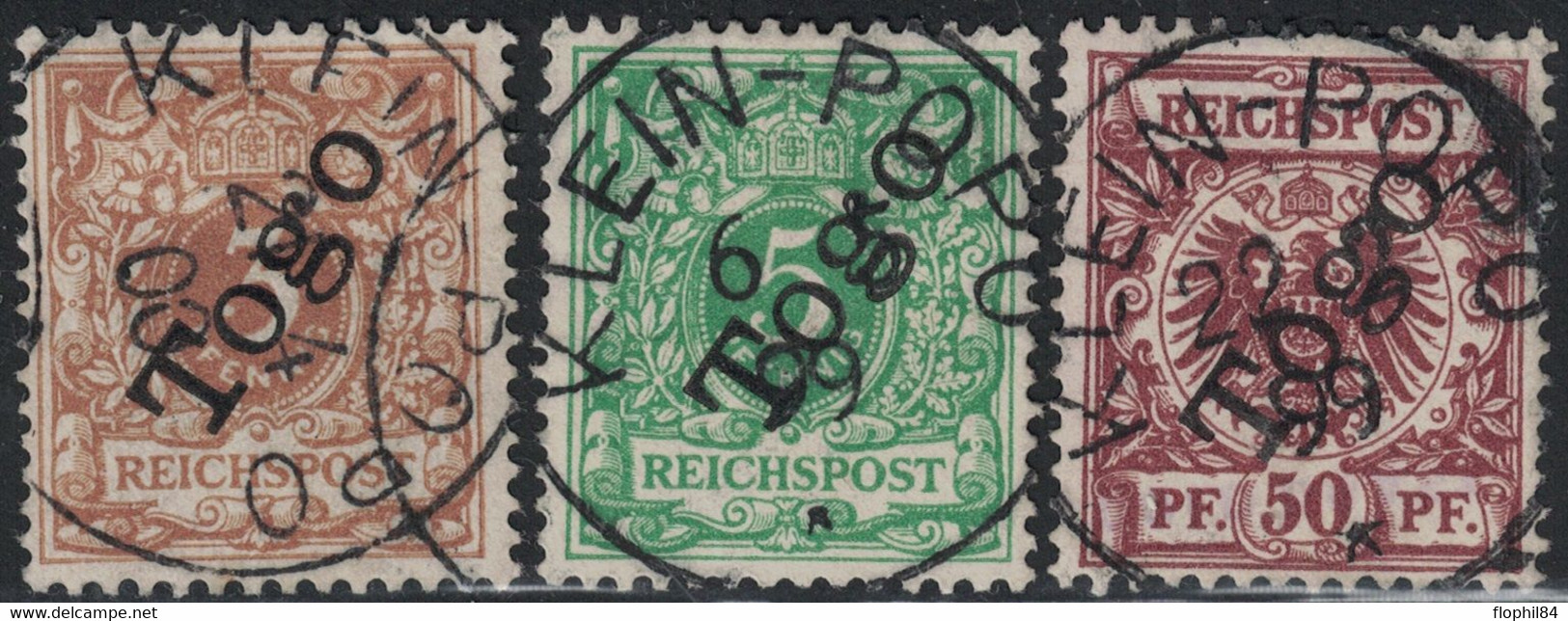 TOGO - N°1-2 ET 6 -  TOUS AVEC CACHET KLEIN-POPO - COTE 105€. - Used Stamps