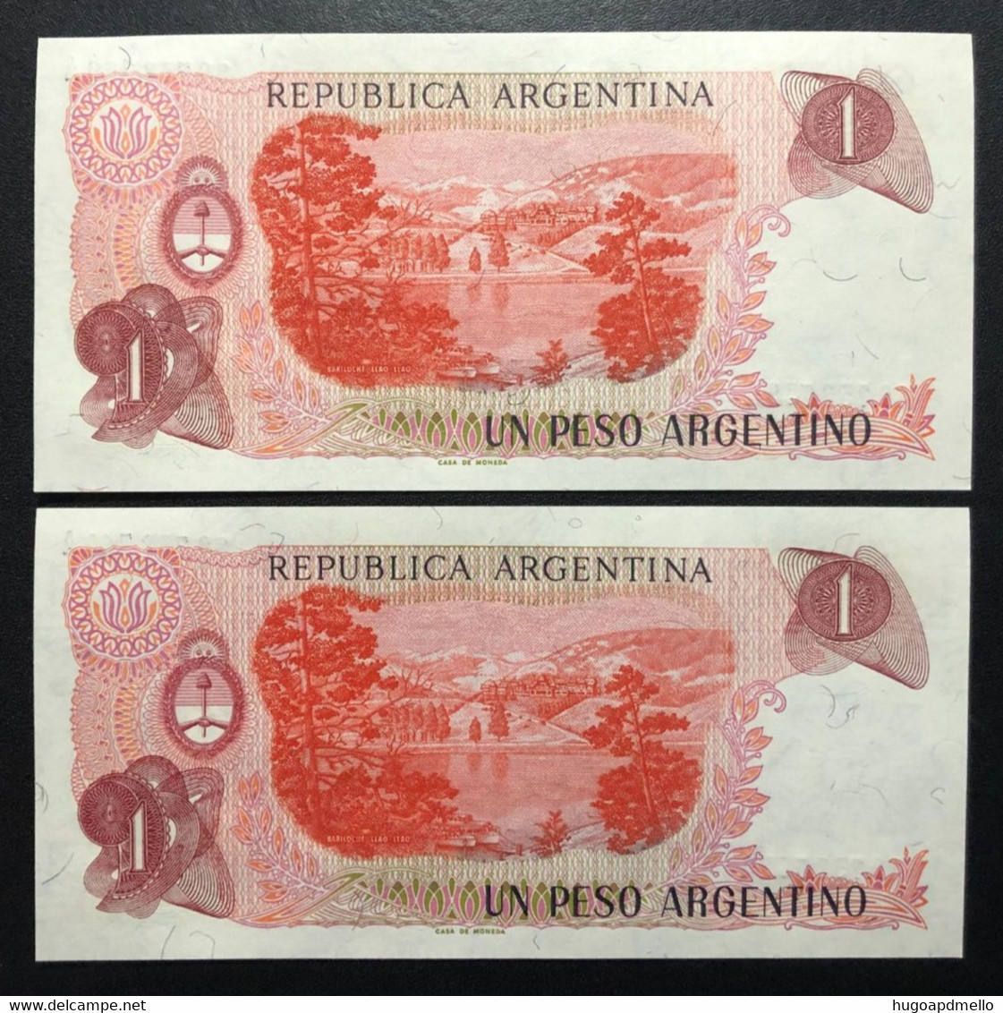 ARGENTINA, 2 X Uncirculated Banknotes, « 1 PESO » - Sonstige – Asien