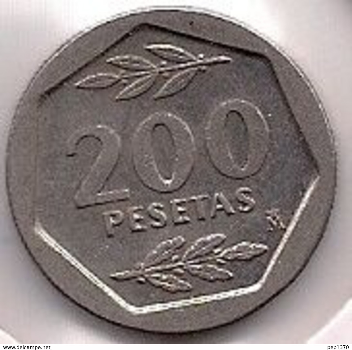 ESPAÑA - 200 PESETAS DE 1986 - 5 Centesimi