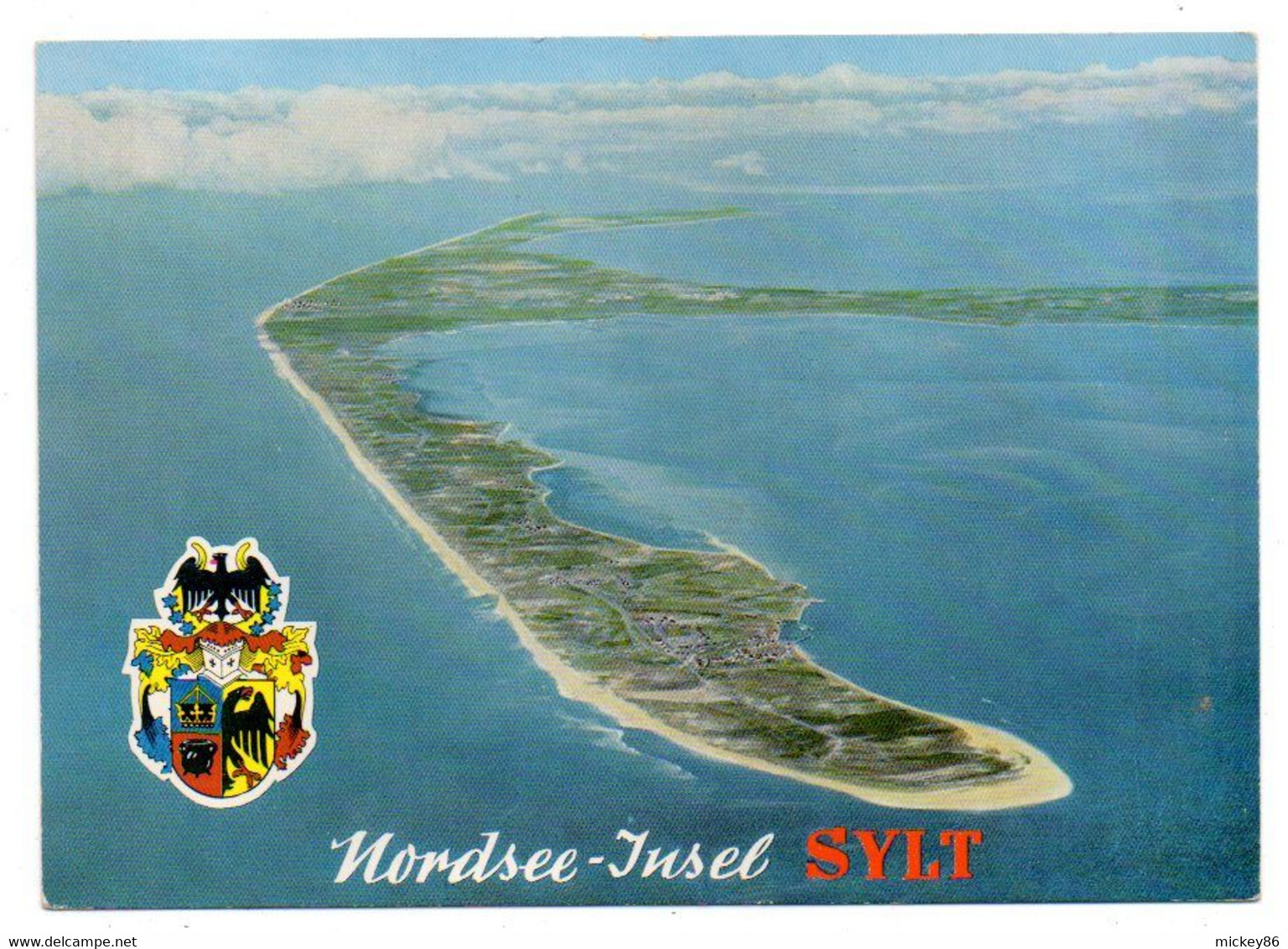 Allemagne -- SYLT -- 2003 --Nordsee-Insel -- Vue Aérienne (blason)....... Timbre......cachet ......à Saisir - Sylt