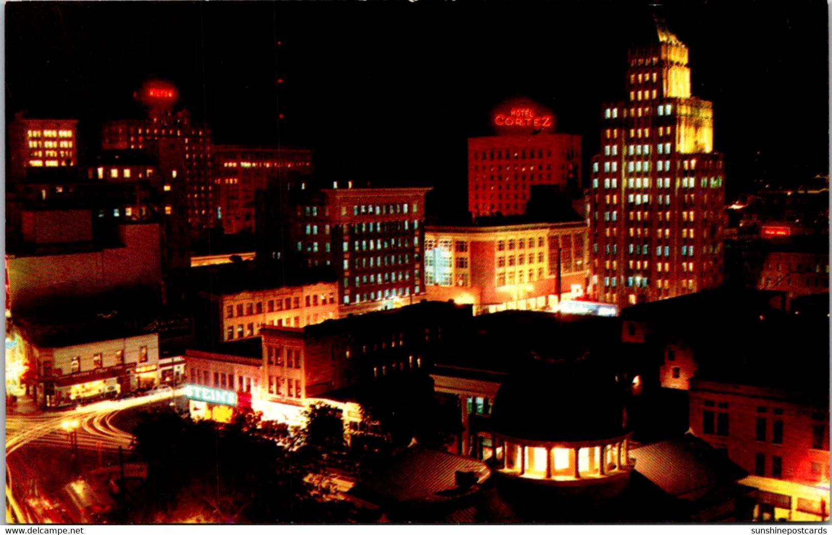 Texas El Paso Downtown At Night - El Paso