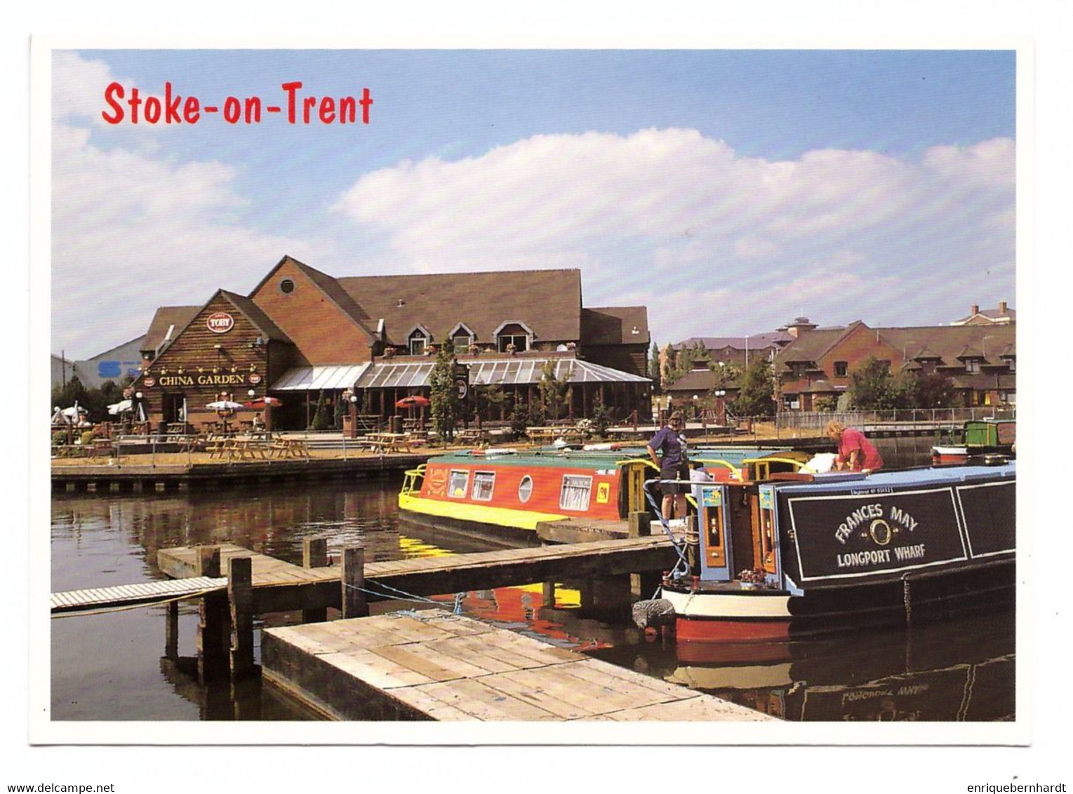 STOKE-ON-TRENT (INGLATERRA) ♦ MUELLES SOBRE EL CANAL DE TRENT AND MERSEY ♦ SIN CIRCULAR - Stoke-on-Trent