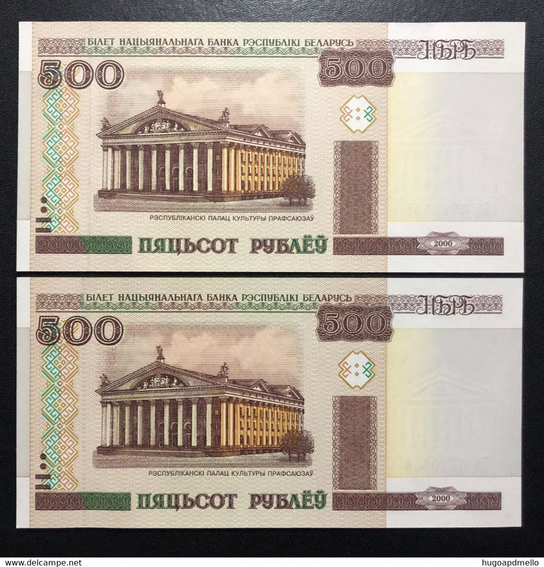 BELARUS, 2 X Uncirculated Banknotes, « 500 RUBLES », 2000 - Andere - Europa