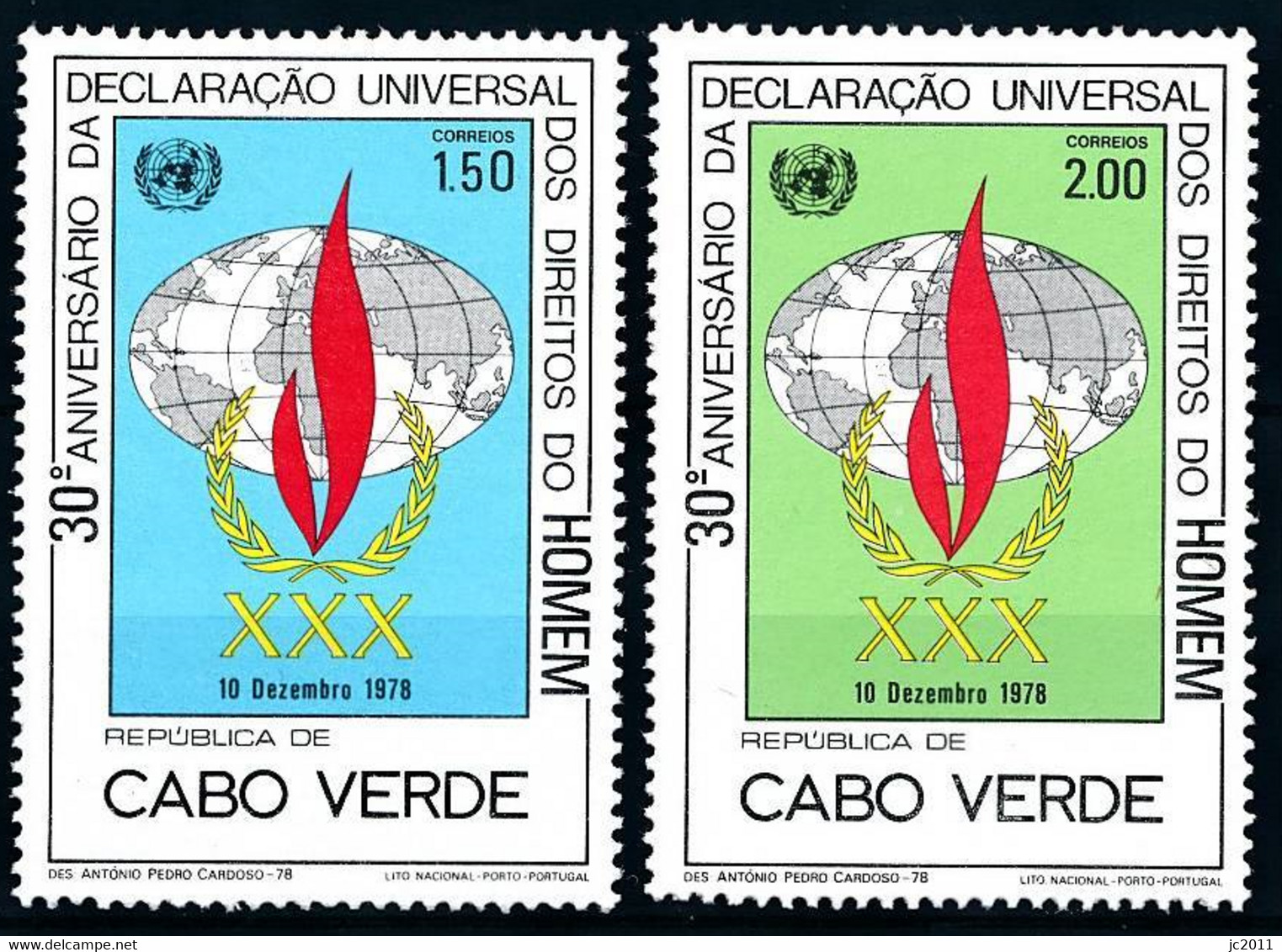 Cabo Verde - 1978 - 30th Anniversary Of Declaration Of Human Rights - MNH - Cap Vert
